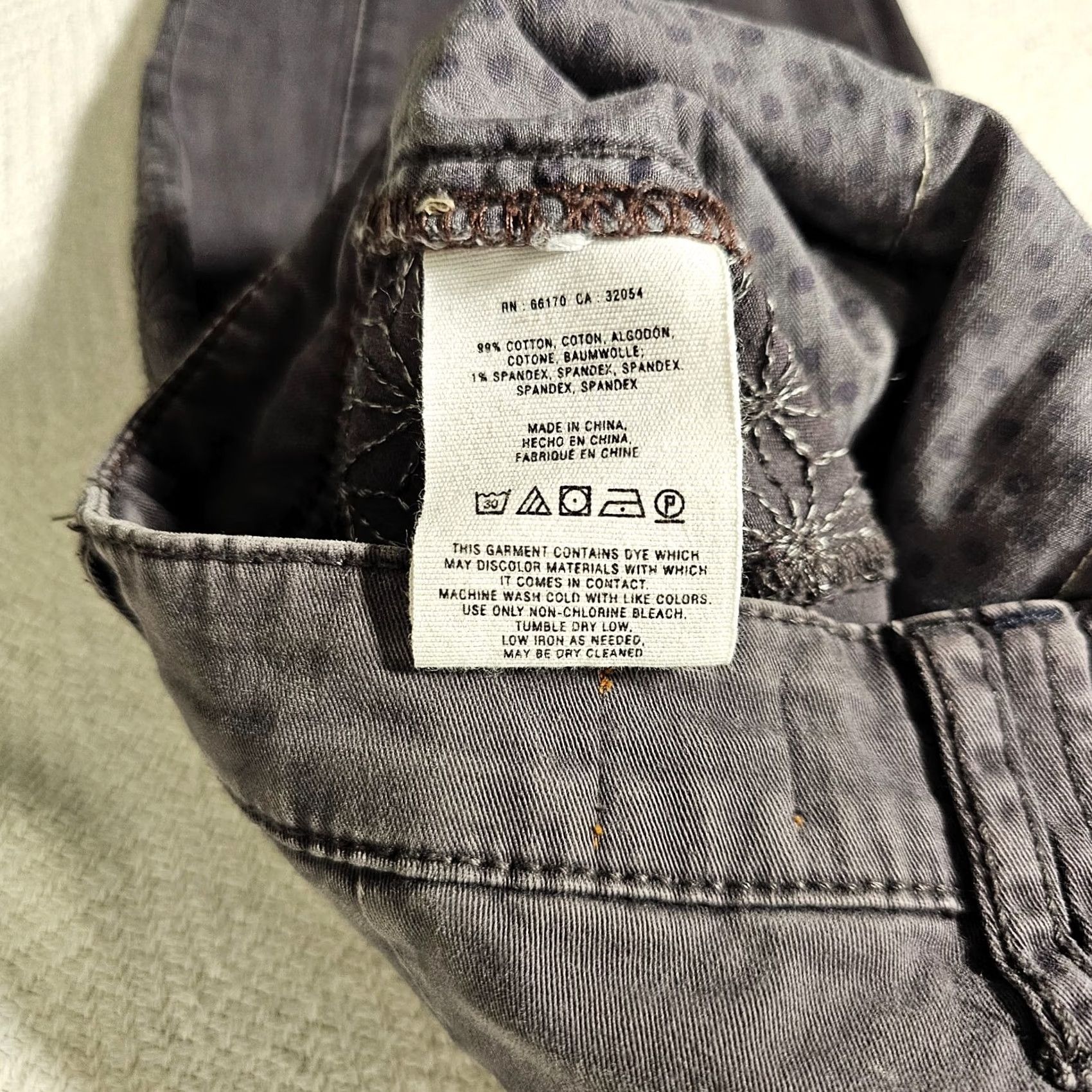 Vintage Pilcro Jeans Gray No 26 Stretch Straight Leg Women Round Regular Inseam 29.5in Slim Twill Cotton Spandex Mid-Rise Chair? Size 26" / US 2 / IT 38 - 4 Thumbnail