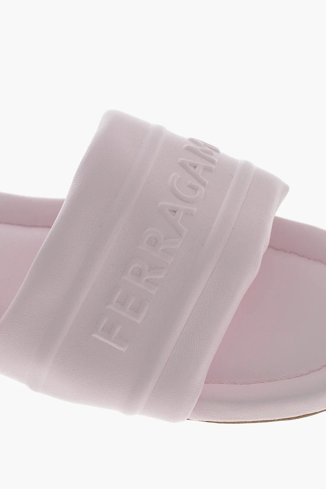 Salvatore Ferragamo og1mm0426 Leather Slides in Pink Size US 8.5 / IT 38.5 - 4 Thumbnail