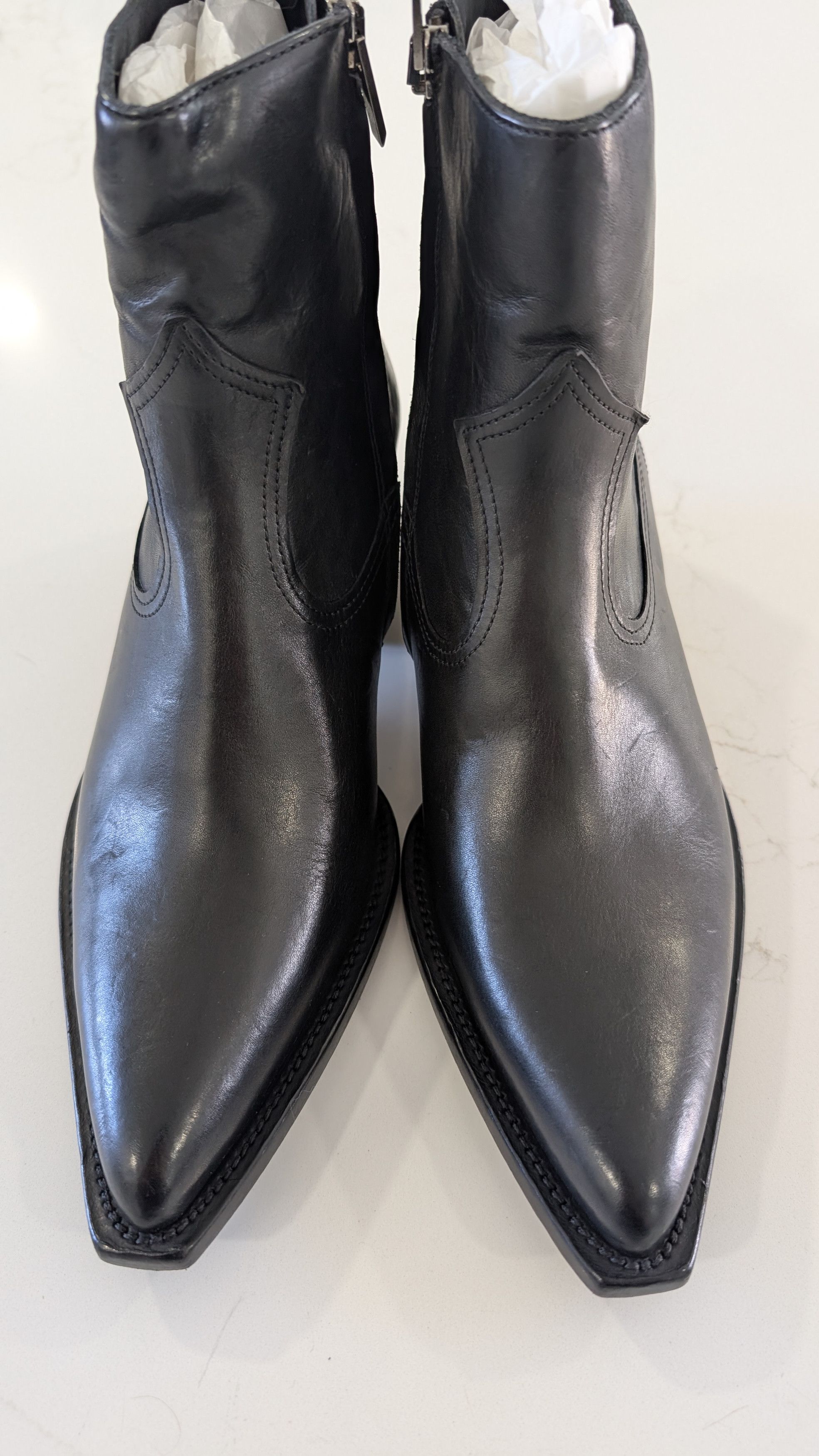 Golden Goose GOLDEN GOOSE Debbie Leather Western Ankle Boots Size 40 Size US 10 / IT 40 - 19 Thumbnail