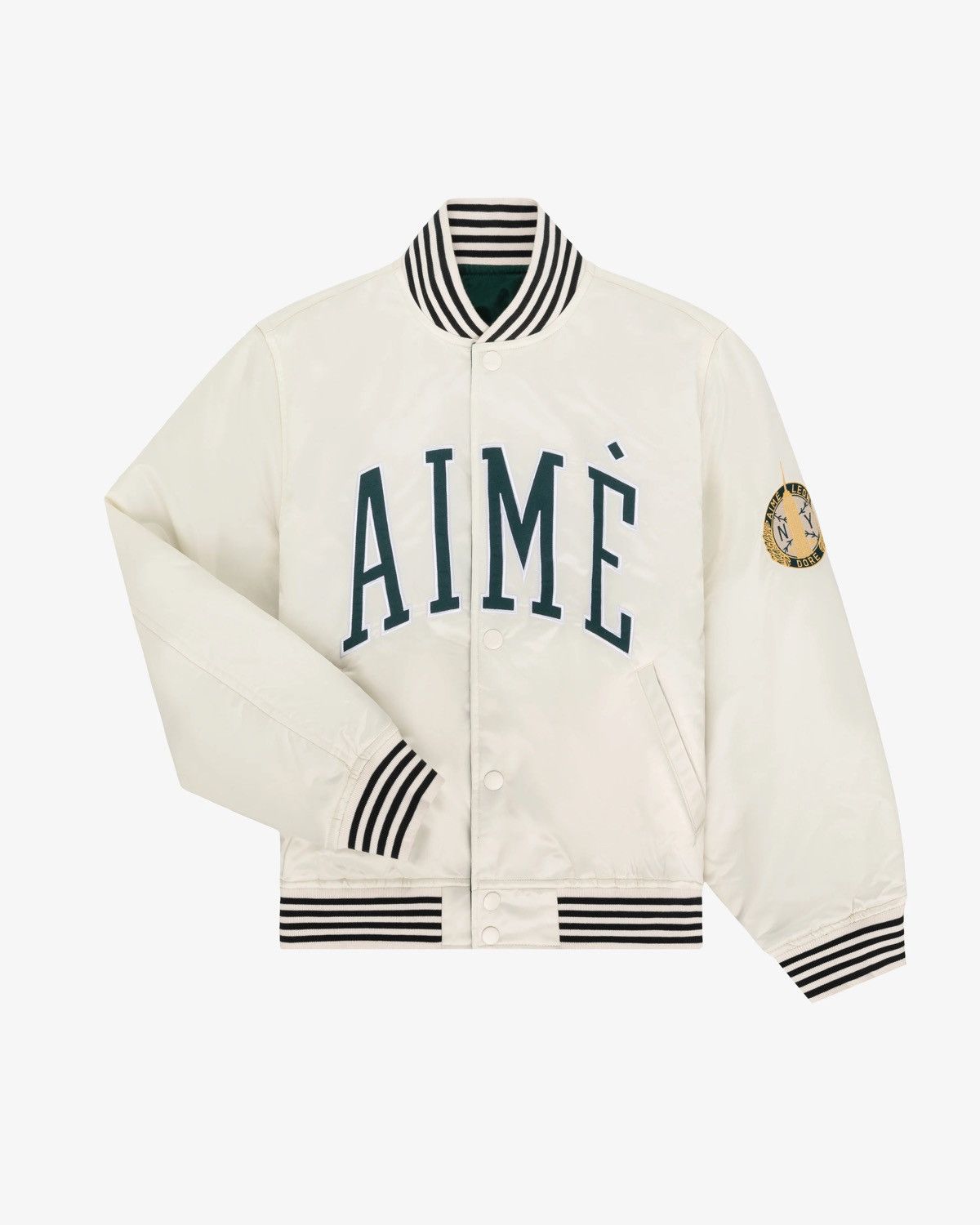 image of Aime Leon Dore Ald Reversible Varsity Jacket in White, Men's (Size Large)