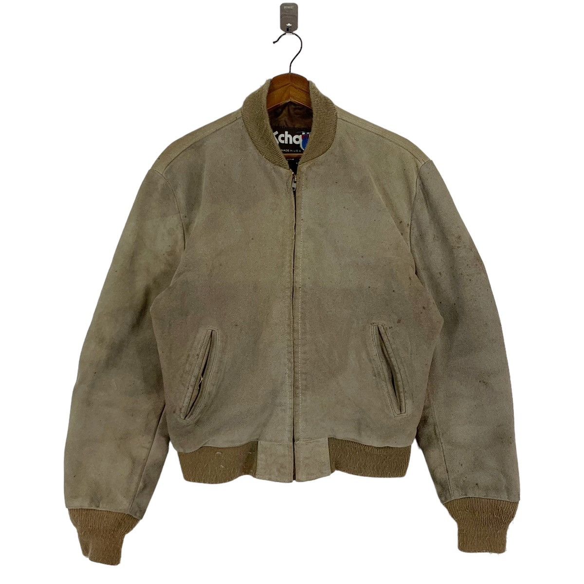 🔥🔥VINTAGE SCHOTT NYC SUEDE LEATHER BOMBER JACKET