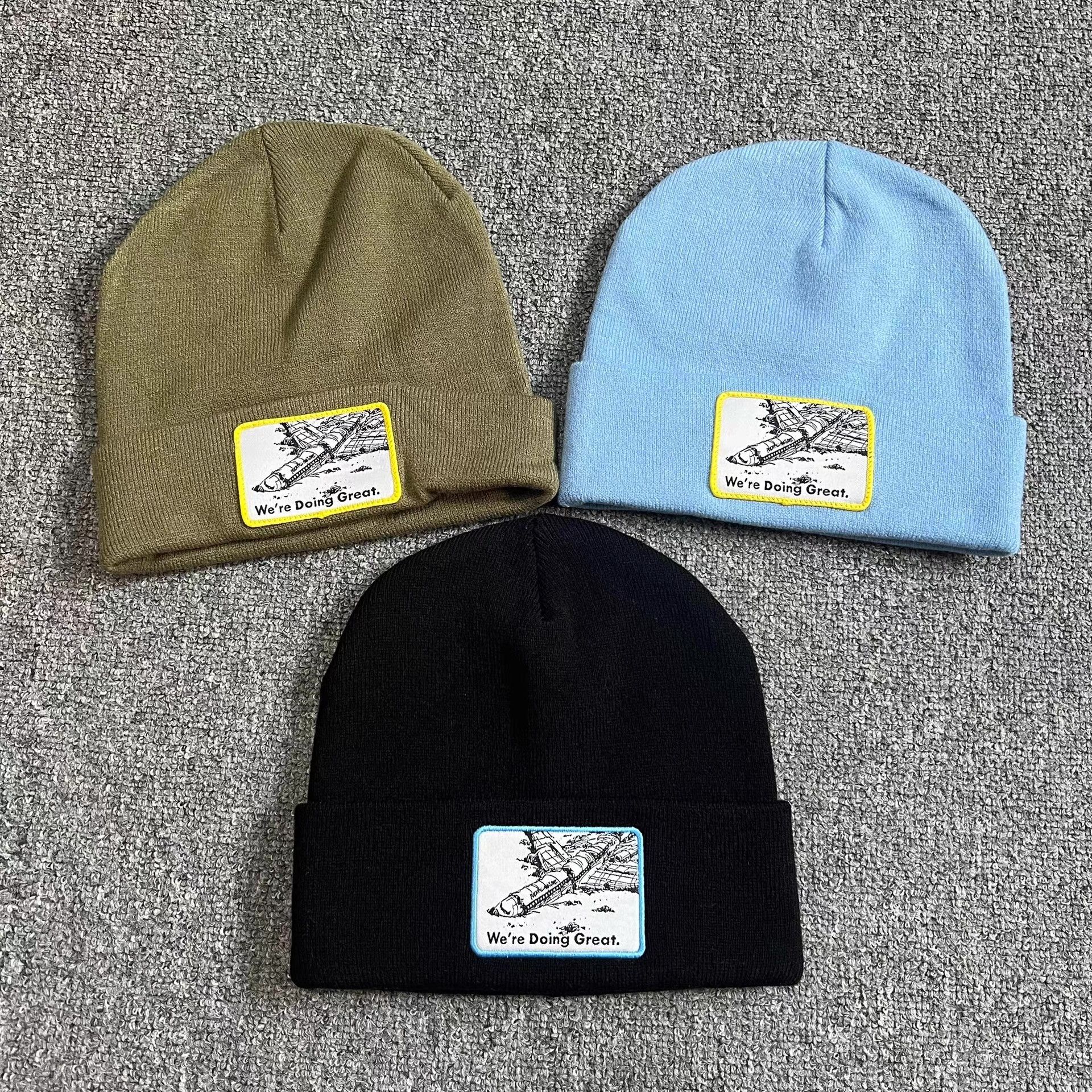 Fucking Awesome Fucking Awesome Embroidered Airplane Knitted Beanie Q7 Size ONE SIZE - 1 Thumbnail