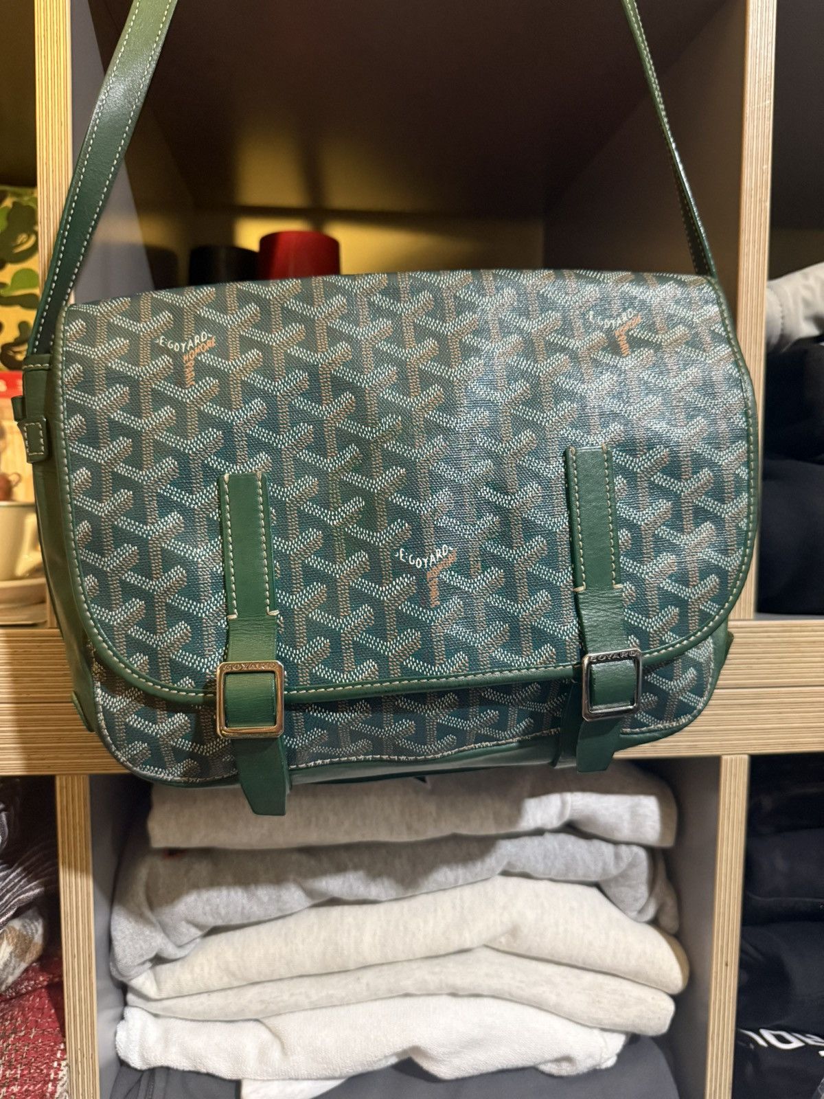 Goyard Goyard Belvedere MM Messenger Bag Green Size ONE SIZE - 3 Thumbnail