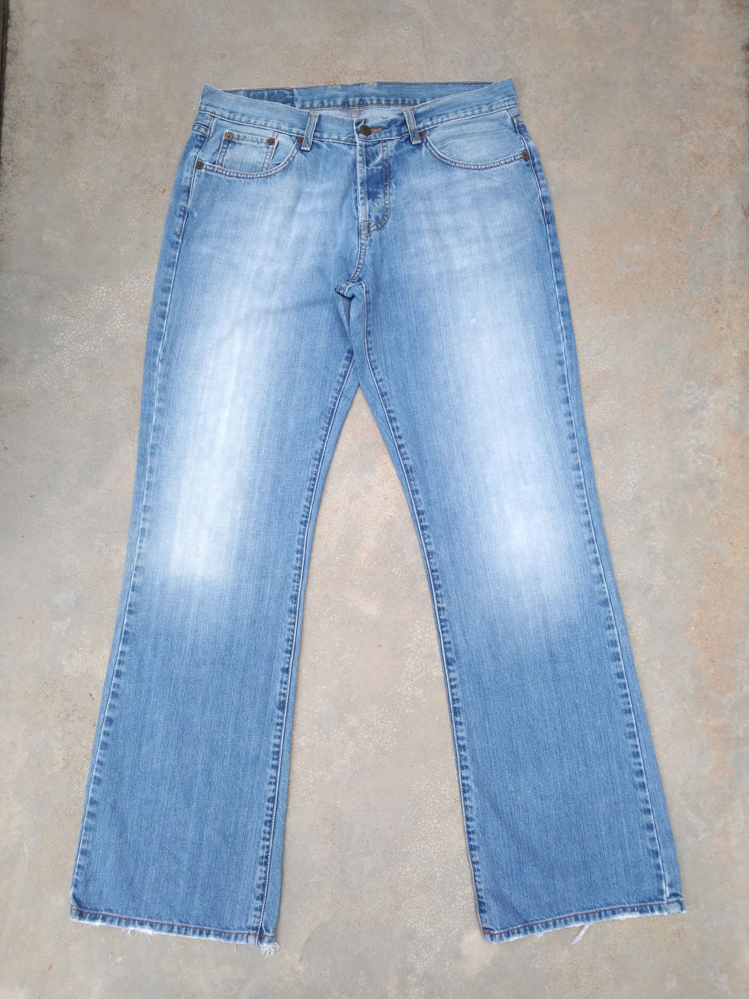 Lucky Brand Vintage Faded Blue Lucky Brand Boot Cut Flared Jeans 33x33 Size US 33 - 1 Thumbnail