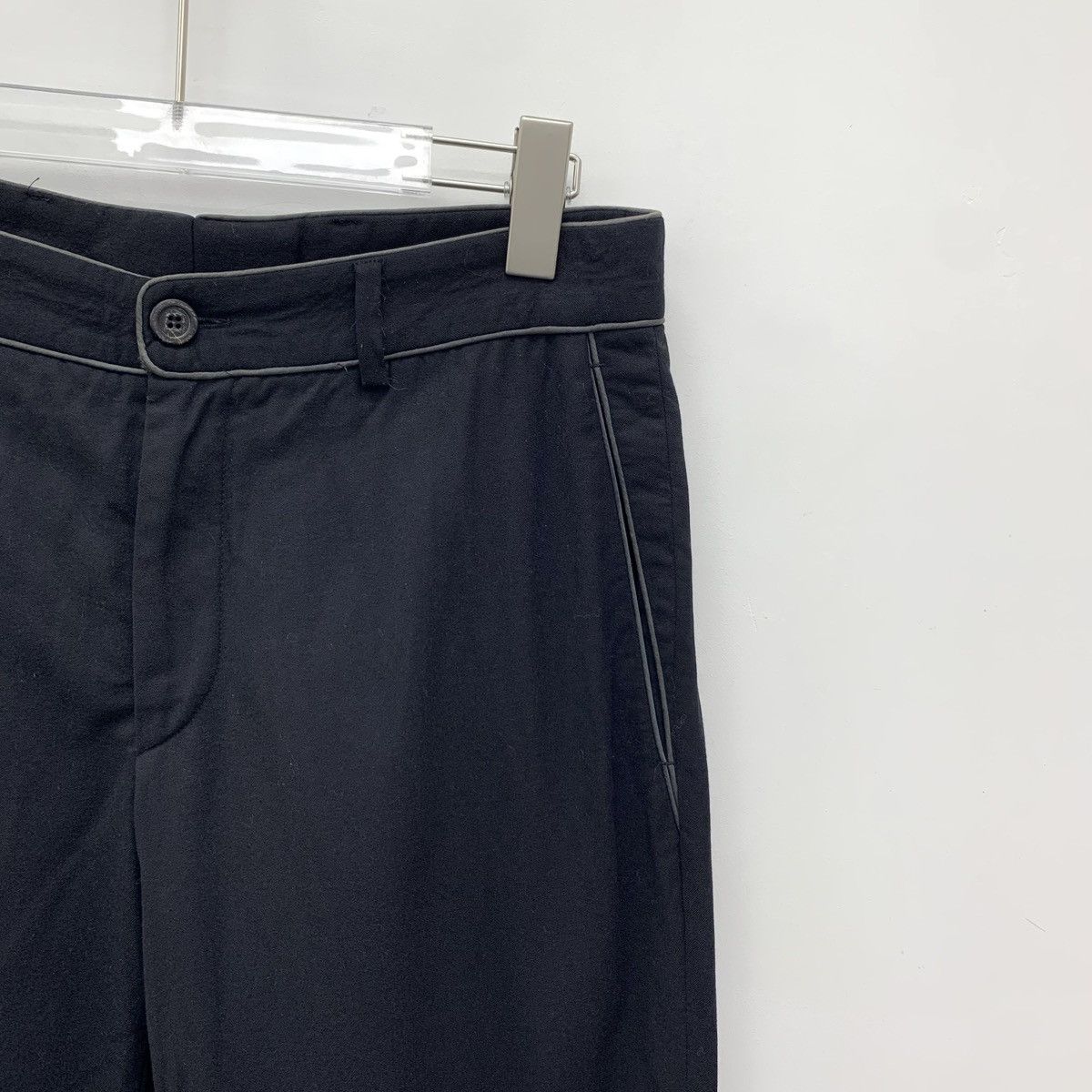 Armani Armani Black Wool Casual Pants K26WX Size US 34 / EU 50 - 3 Thumbnail