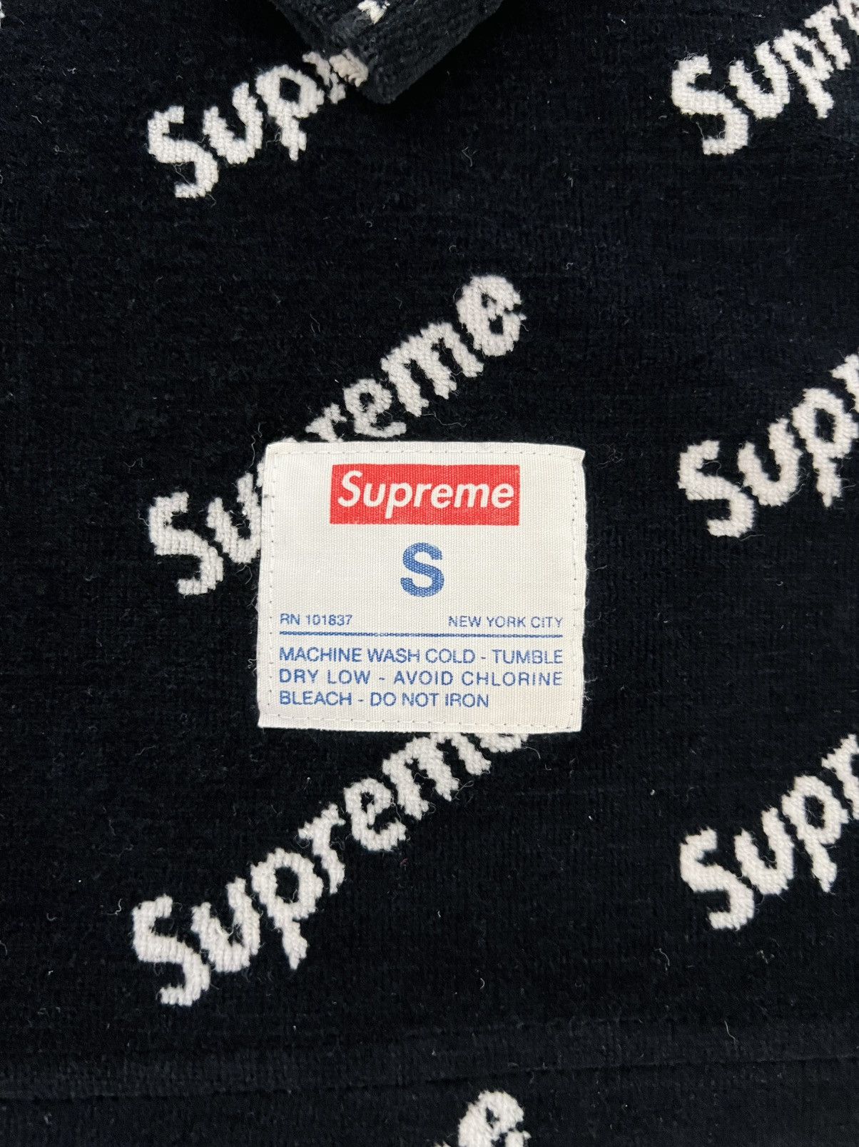 Supreme FW17 SUPREME VELOUR LOGO L/S Small Size US S / EU 44-46 / 1 - 3 Thumbnail
