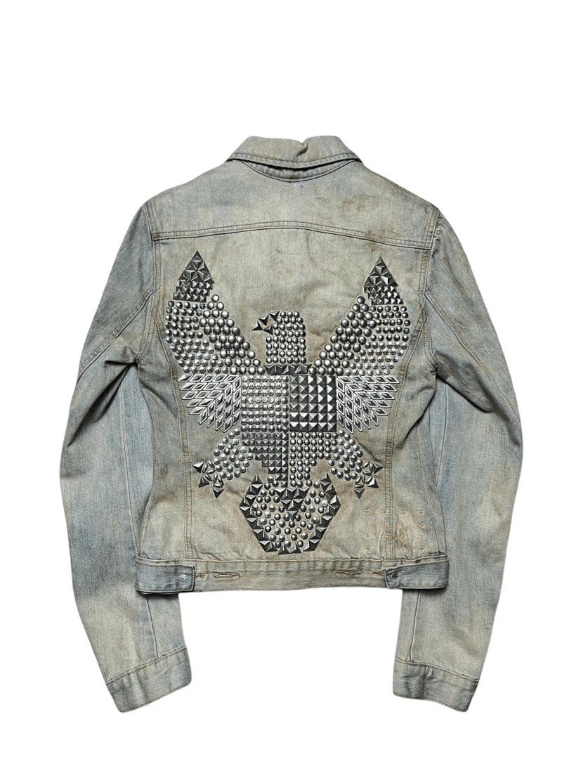 Ksubi Ksubi Studded Eagle Denim Jacket Cropped 00s Archive Size US XS / EU 42 / 0 - 1 Thumbnail