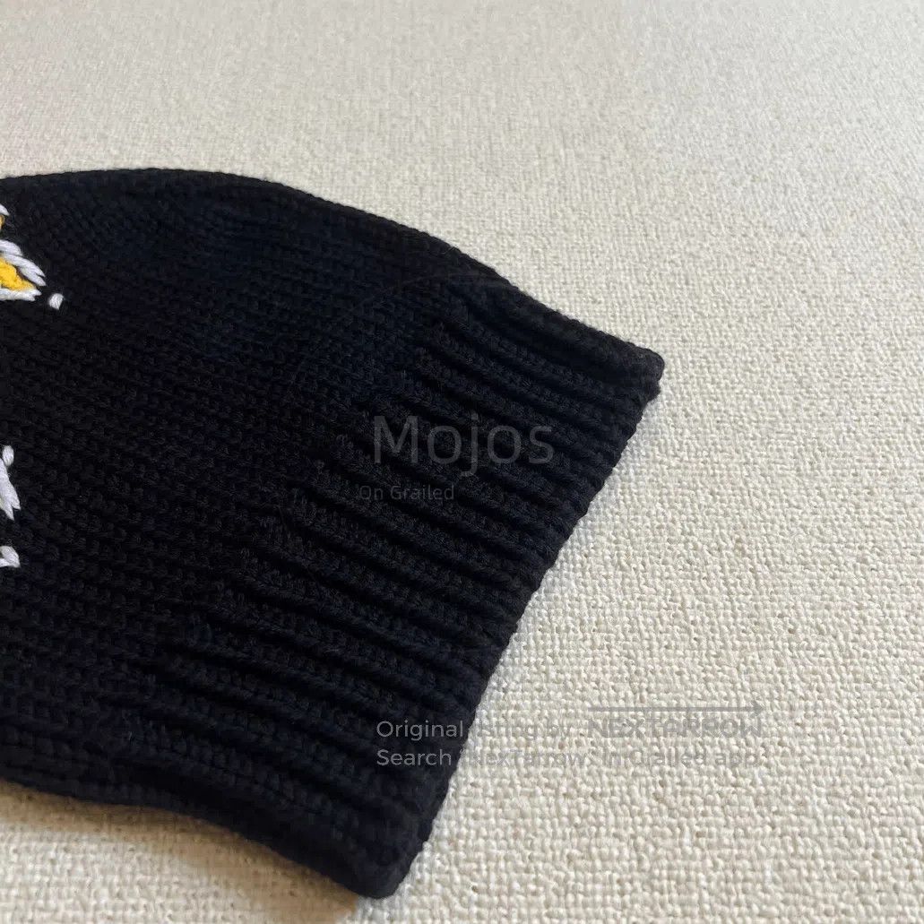 Prada Sz L Prada Pattern Stitch Knitwear Hat. Size ONE SIZE - 3 Thumbnail