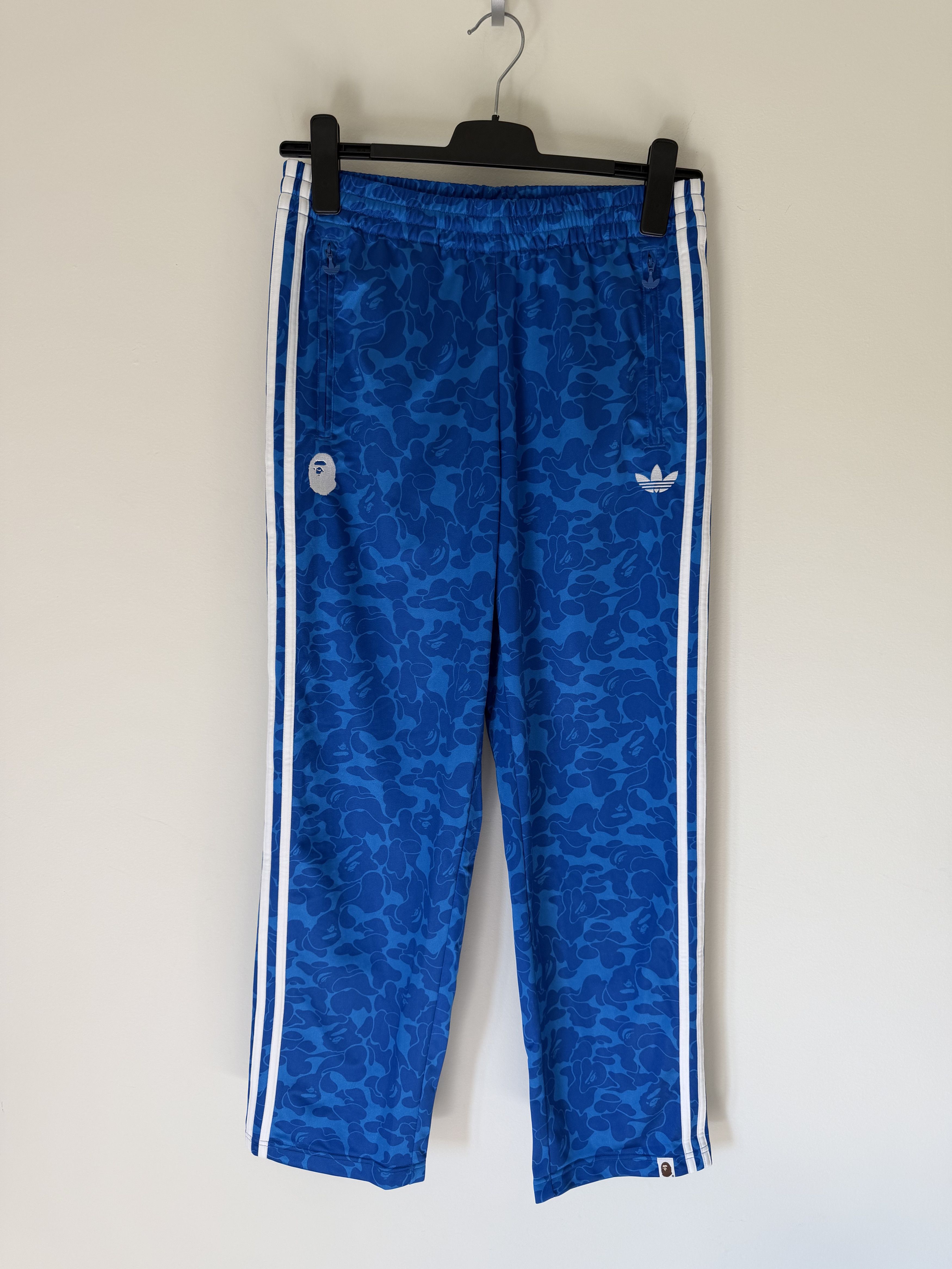 Adidas × Bape Bape Adidas All Over Print Track Pants in Blue Size US 32 / EU 48 - 1 Thumbnail