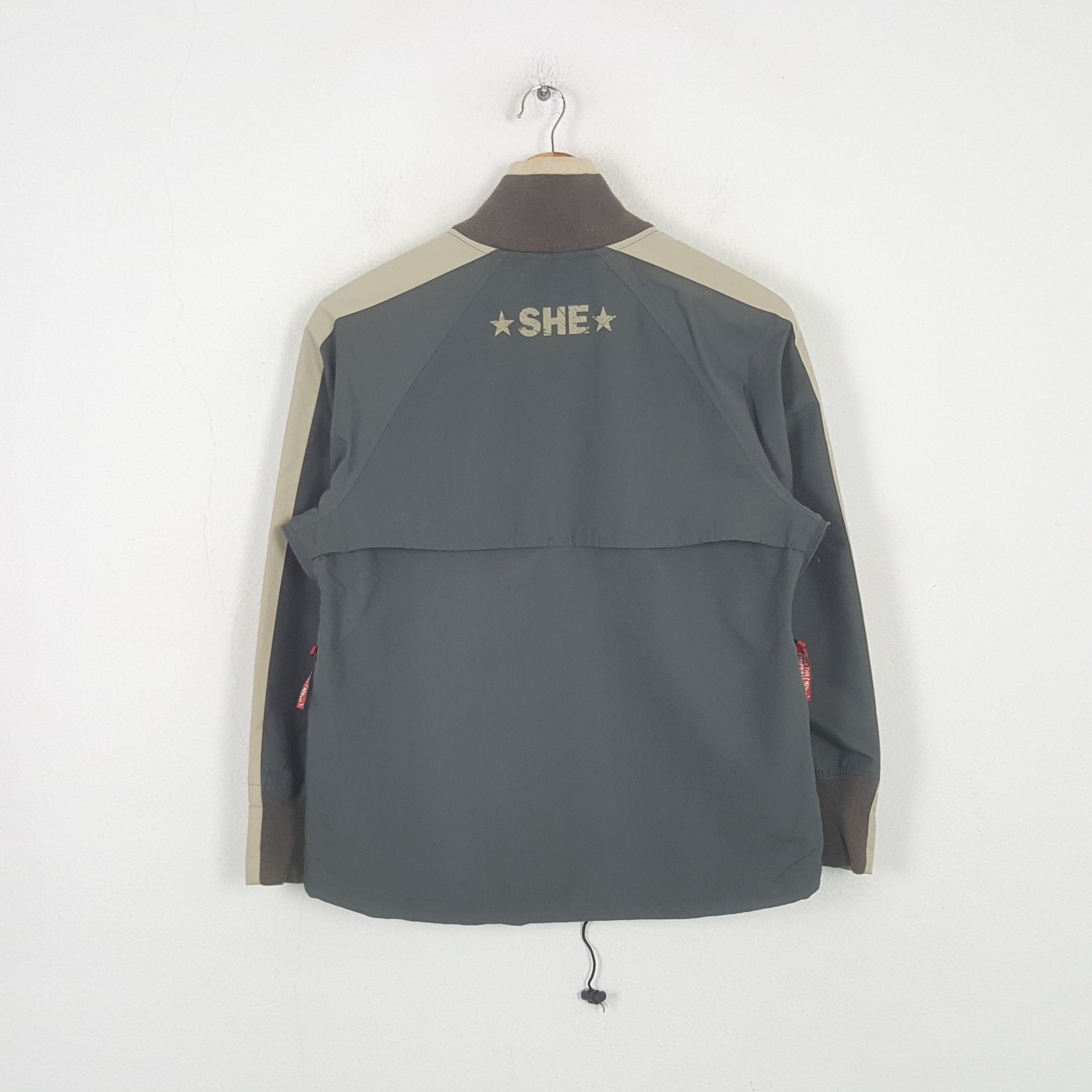 Japanese Brand Vintage SHE Over The Stripes + Ray BEAMS Sweater Jacket RR7 Size US S / EU 44-46 / 1 - 3 Thumbnail