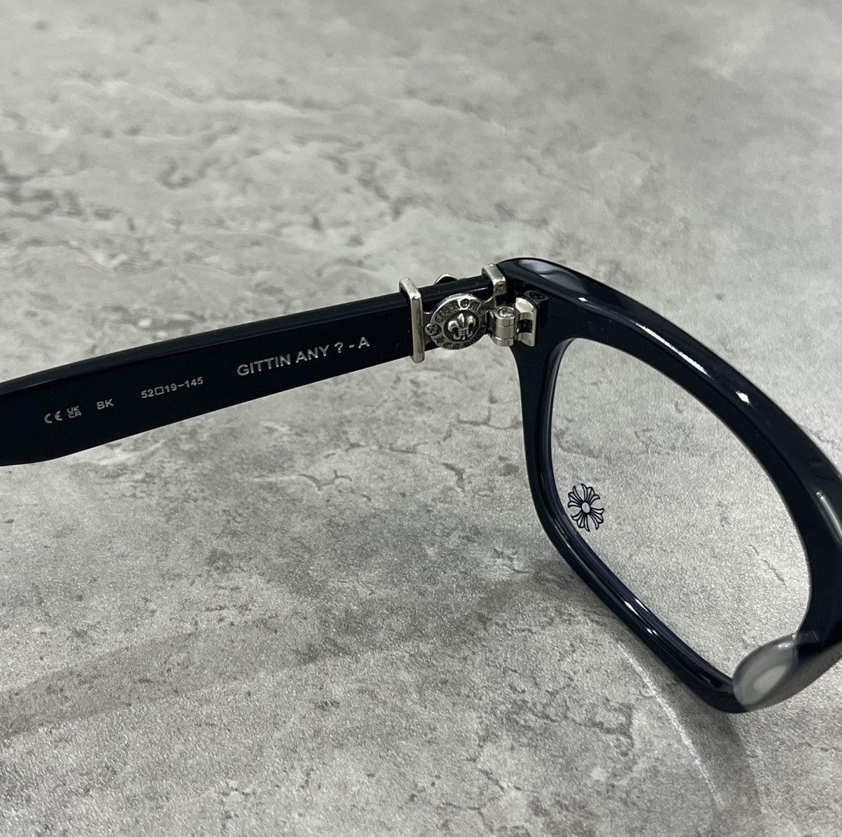 Chrome Hearts Chrome Hearts GITTIN ANY ? Black Glasses Size ONE SIZE - 5 Thumbnail