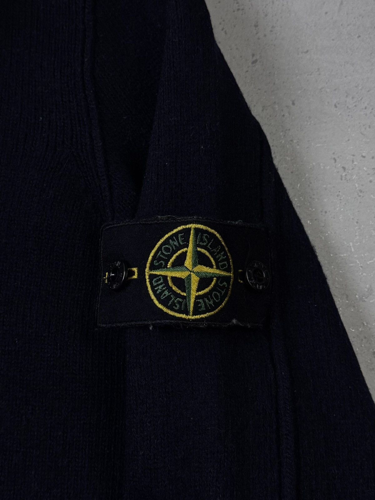 Stone Island Vintage Y2K Stone Island Knitted Jumper/Sweater Size US XL / EU 56 / 4 - 4 Thumbnail