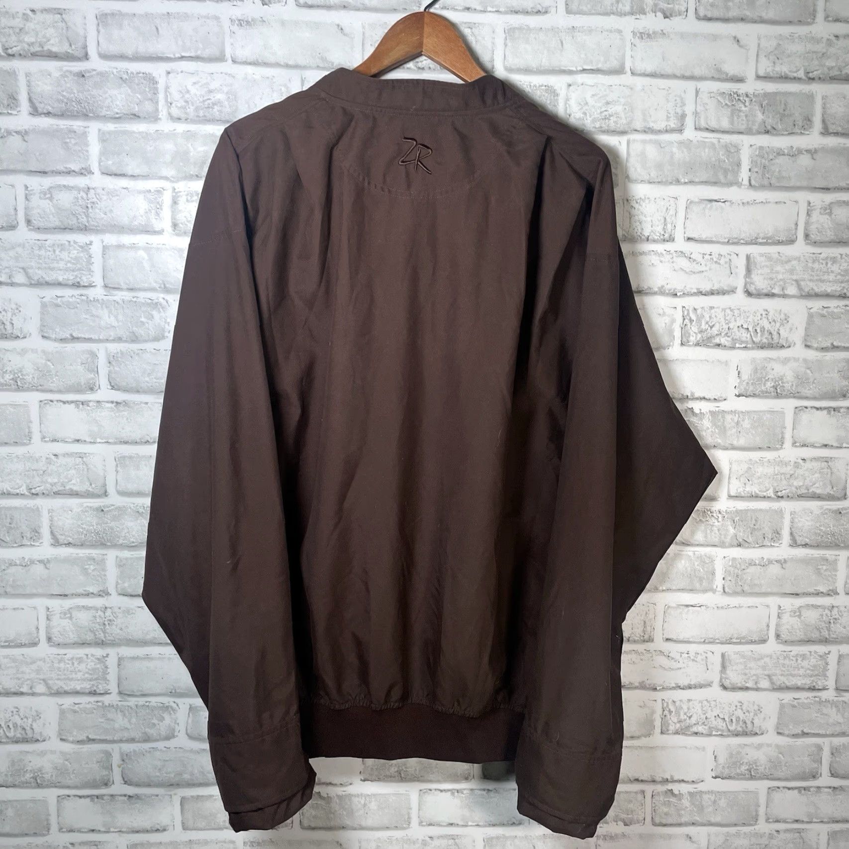 Vintage Zero Restriction Jacket Mens L Brown Quarter Button Windbreaker Golf Polyester Size US L / EU 52-54 / 3 - 3 Thumbnail