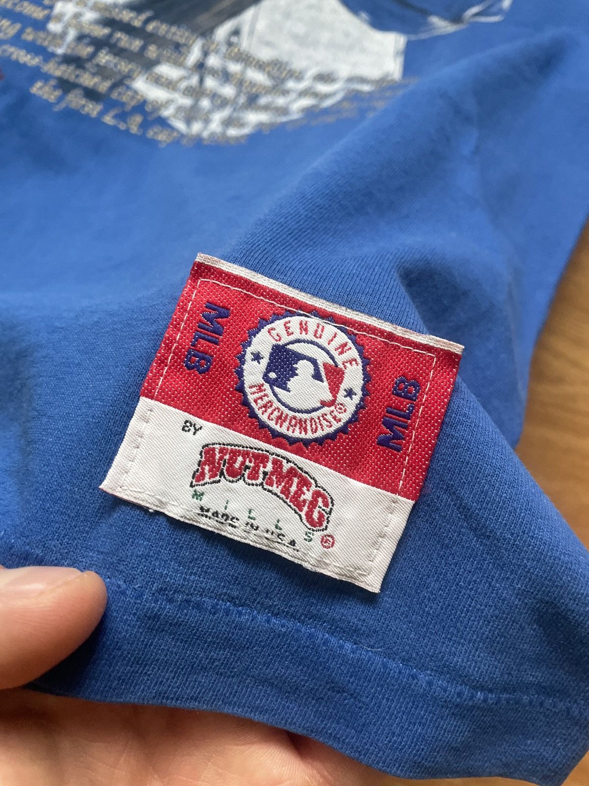 MLB × Nutmeg × Vintage Vintage 90’s Los Angeles Dodgers MLB Nutmeg t shirt tee Size US M / EU 48-50 / 2 - 4 Thumbnail
