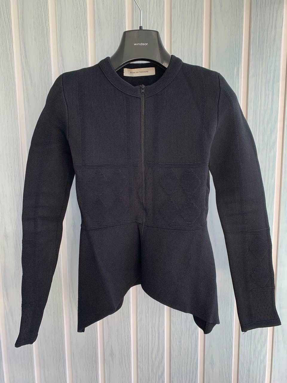 Designer × Scanlan Theodore Scanlan Theodore Black Crepe Knit Viscose & Polyamide Jacket Size S / US 4 / IT 40 - 7 Thumbnail