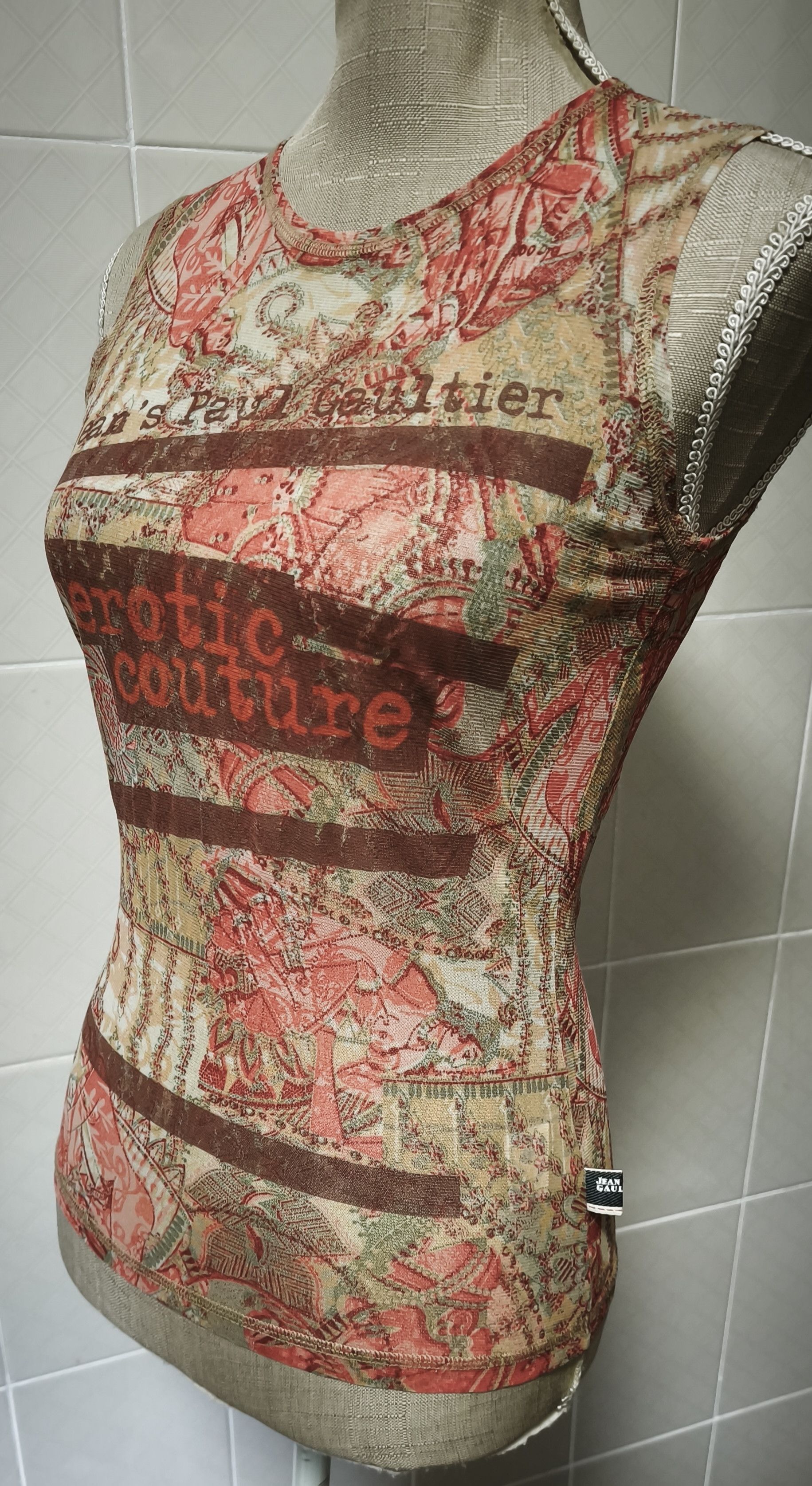 Jean Paul Gaultier 2000's - Kamasutra print tank top Size S / US 4 / IT 40 - 6 Thumbnail