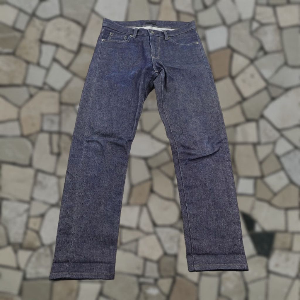 Uniqlo Uniqlo Jeans Men 29x32 Slim Straight Mid Rise Selvedge Kaihara Denim Indigo Blue Size US 29 - 1 Thumbnail