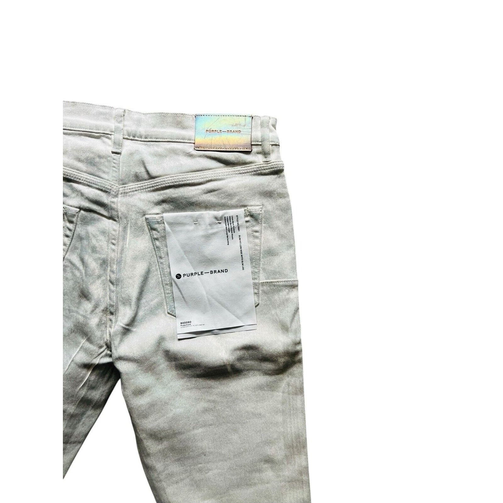 Purple × Purple Brand Purple Brand Jeans Mens Slim Fit White P001 Size 31/30 Size US 31 - 7 Thumbnail