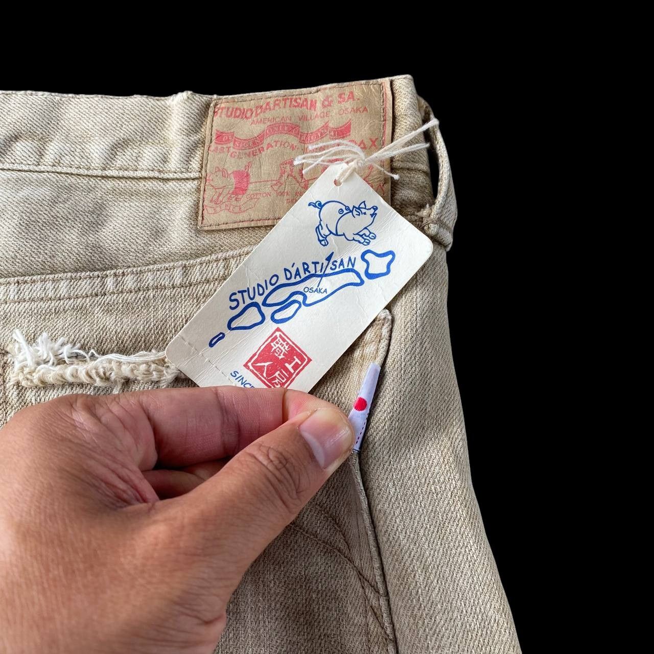 Studio D'Artisan VINTAGE STUDIO DARTISAN PRISONER DENIM DISTRESSED W28 Size US 28 / EU 44 - 13 Thumbnail