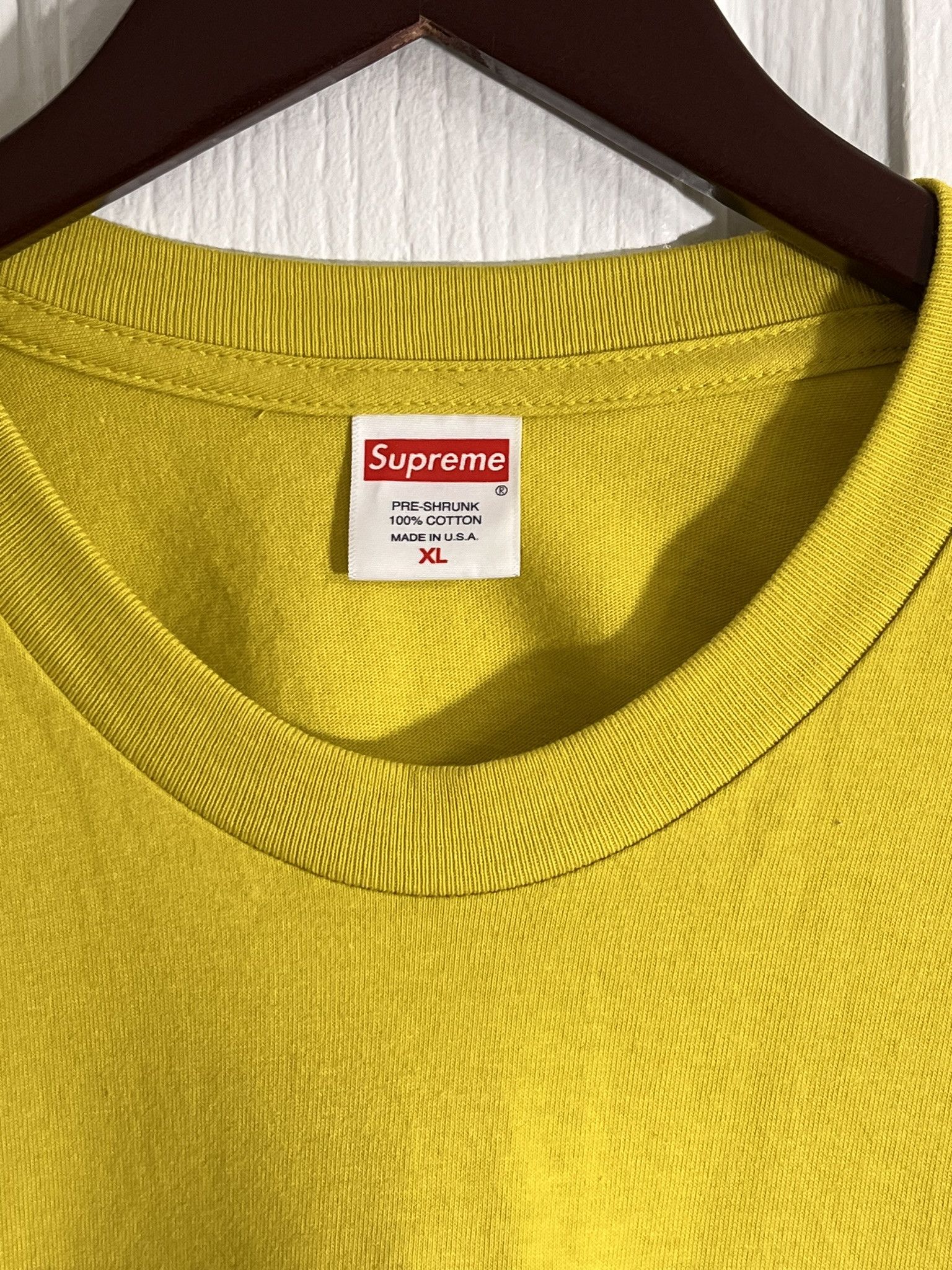Supreme SUPREME Dragon Tee Short Sleeve Shirt Yellow XL SS20 Size US XL / EU 56 / 4 - 3 Thumbnail