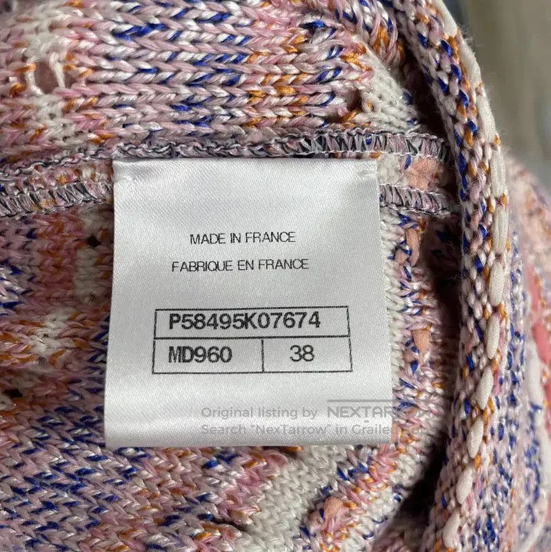 Chanel Chanel Summer Pink Striped Sleeveless Top . Size M / US 6-8 / IT 42-44 - 5 Thumbnail