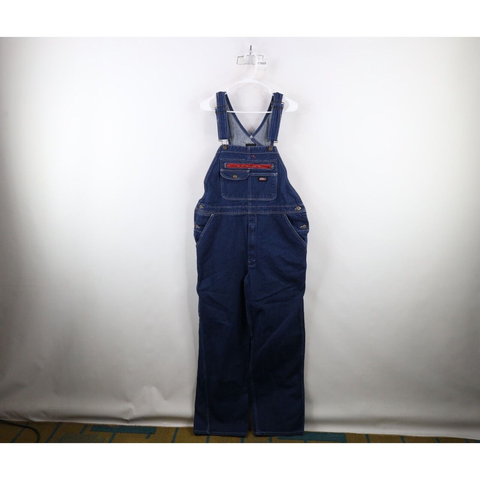 Dickies × Vintage Vintage Y2K Dickies Distressed Wide Leg Dungaree Overalls Size US 30 / EU 46 - 1 Thumbnail