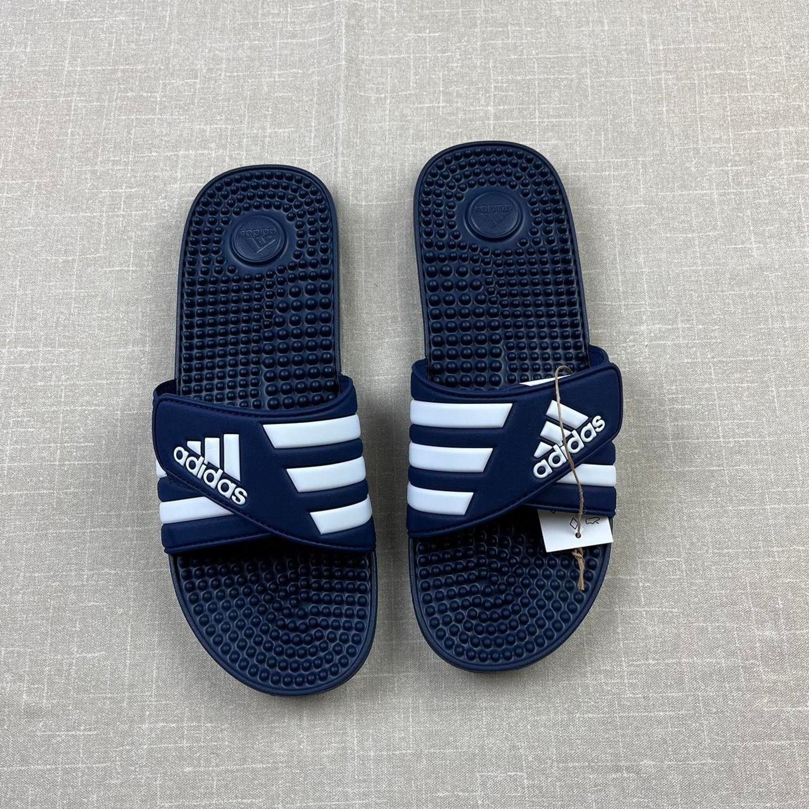 Adidas Adidas Adissage Sandles "Dark Blue" Size US 13 / EU 46 - 4 Thumbnail