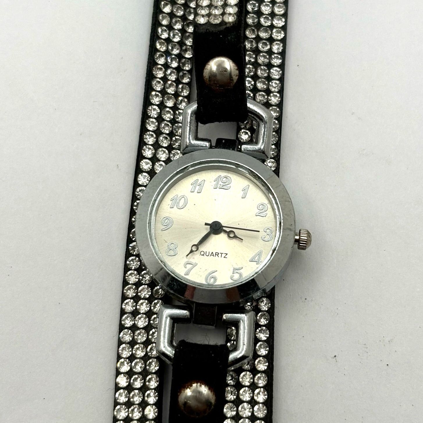 Other Silver & Black Rhinestone Watch Size ONE SIZE - 2 Thumbnail