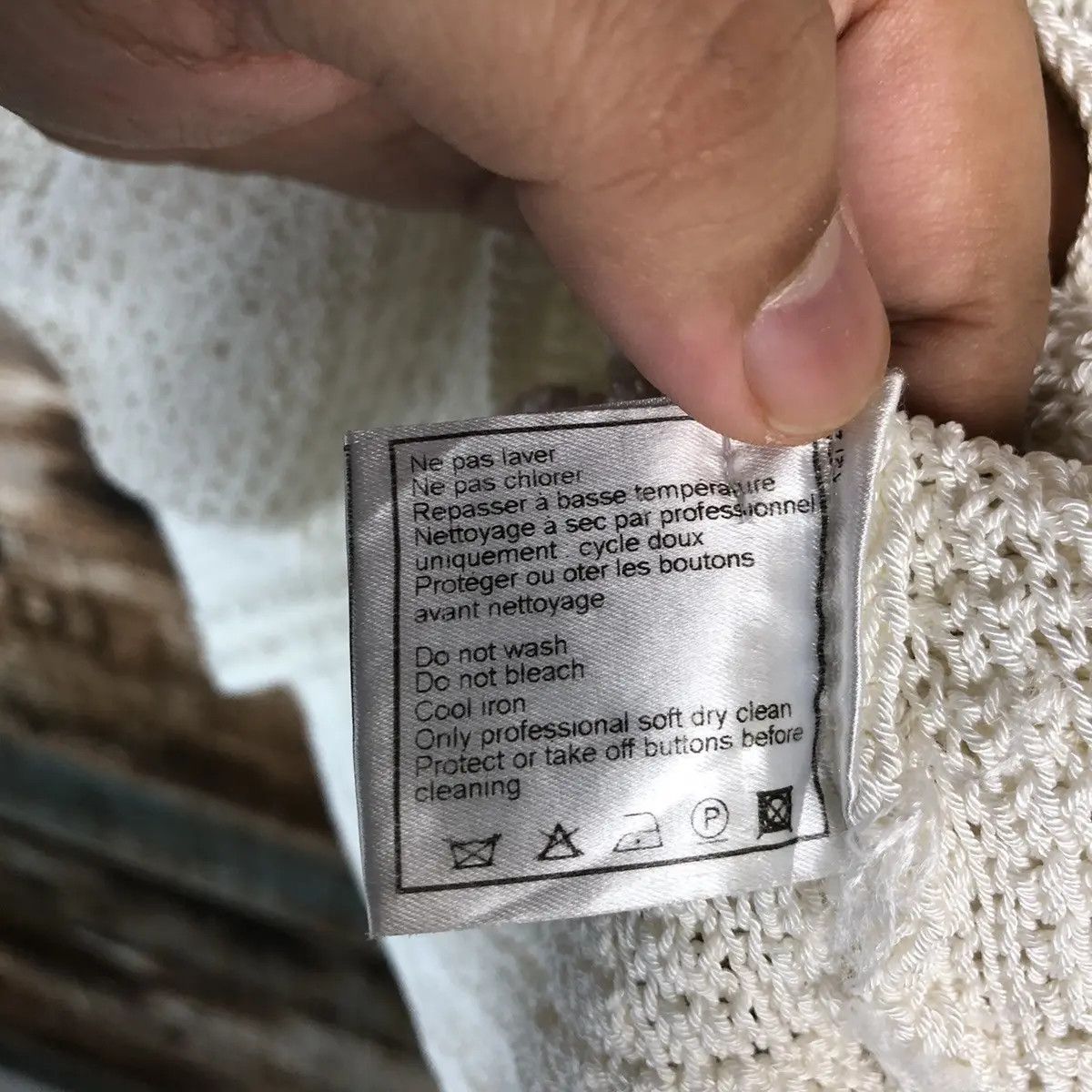 Chanel DL Chanel vintage crochet White Knitwear #A1717 Size XS / US 0-2 / IT 36-38 - 12 Thumbnail