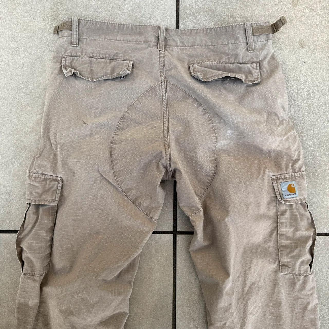 Carhartt Carhartt Vintage Bottoms Beige Cargo Thrashed Size US 32 / EU 48 - 7 Thumbnail