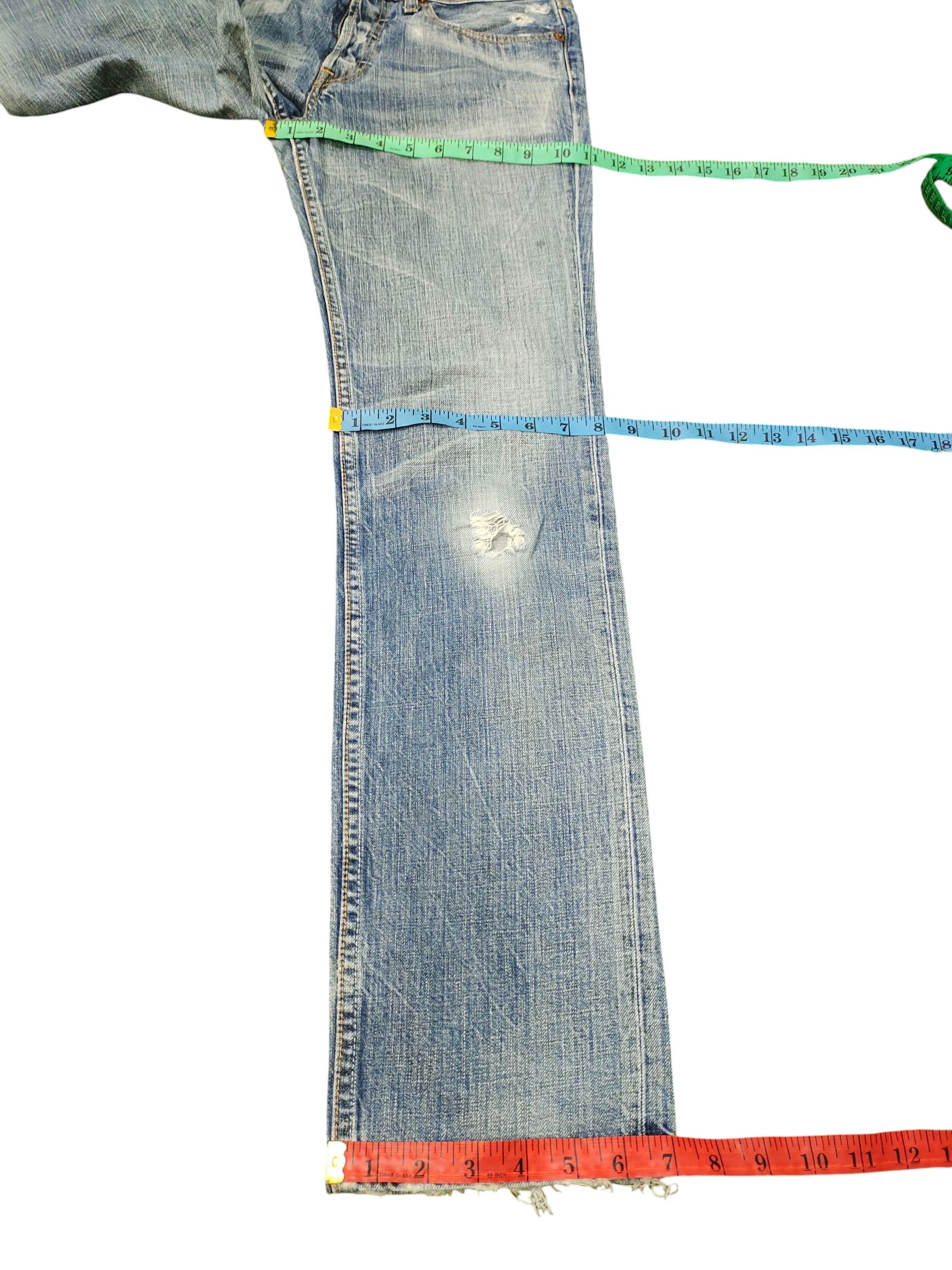 Levi's Vintage Levis 501 Clawmark Distress Jeans Hedi Slimane Size US 30 / EU 46 - 18 Thumbnail