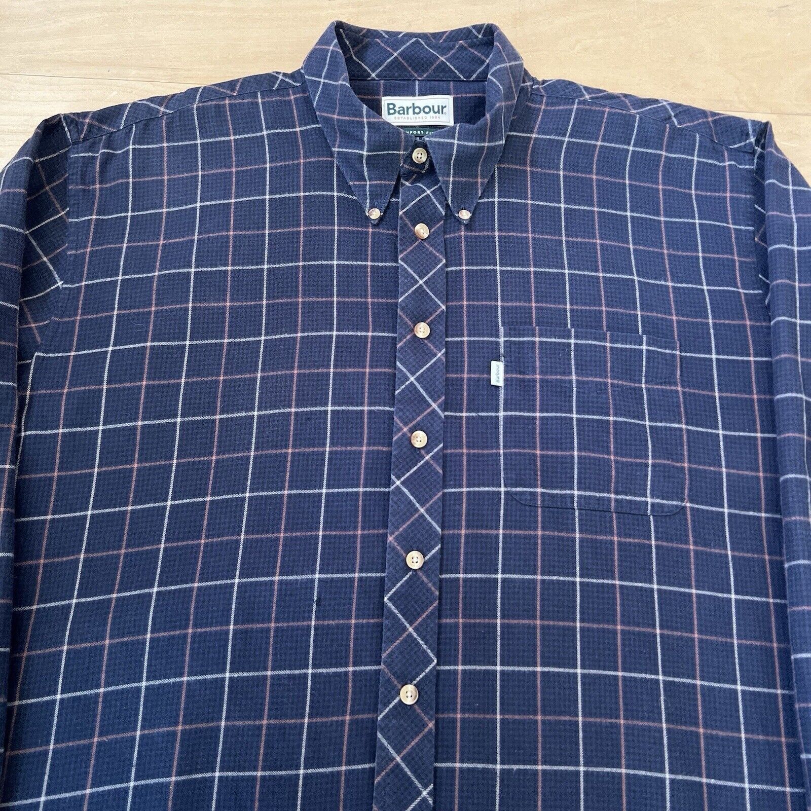 Barbour Barbour Comfort Fit Shirt XL Navy Casual Button Up Size US XL / EU 56 / 4 - 3 Thumbnail