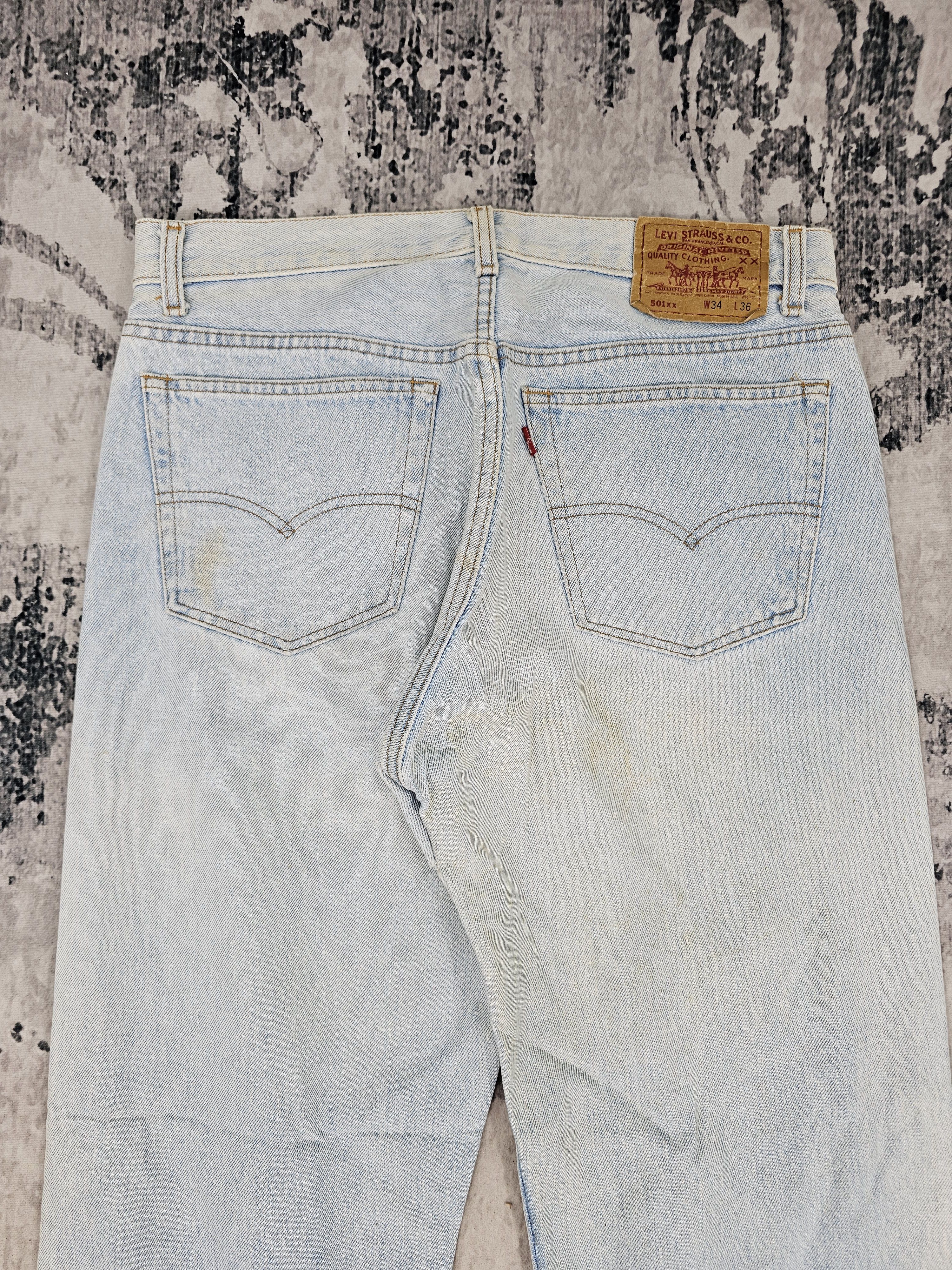 Levi's Vtg 80's LEVIS 501 XX Light Blue Faded Size 32X30 Jean L0415 Size US 32 / EU 48 - 9 Thumbnail