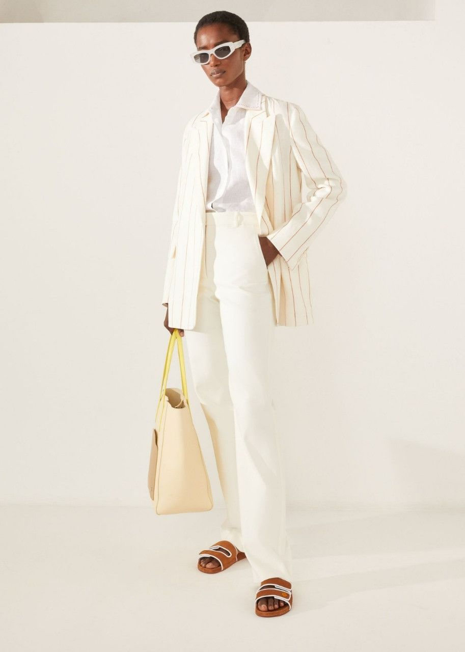 Loro Piana o1srvl11e0424 Trouser in White Size 28" / US 6 / IT 42 - 3 Thumbnail