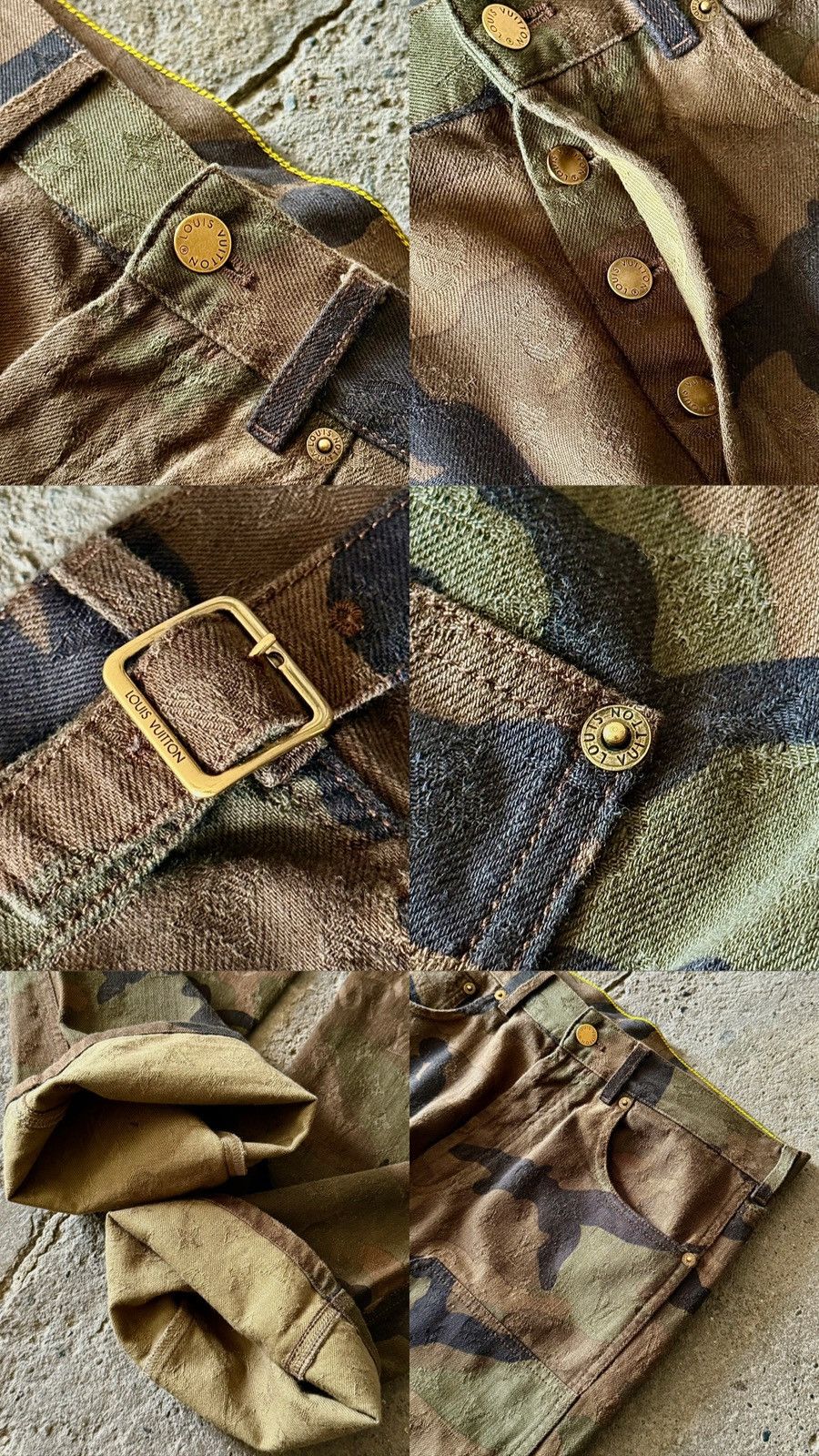 Louis Vuitton × Supreme Louis Vuitton - Supreme -SS16- Jacquard Camo Carpenter Jeans Size US 30 / EU 46 - 19 Thumbnail