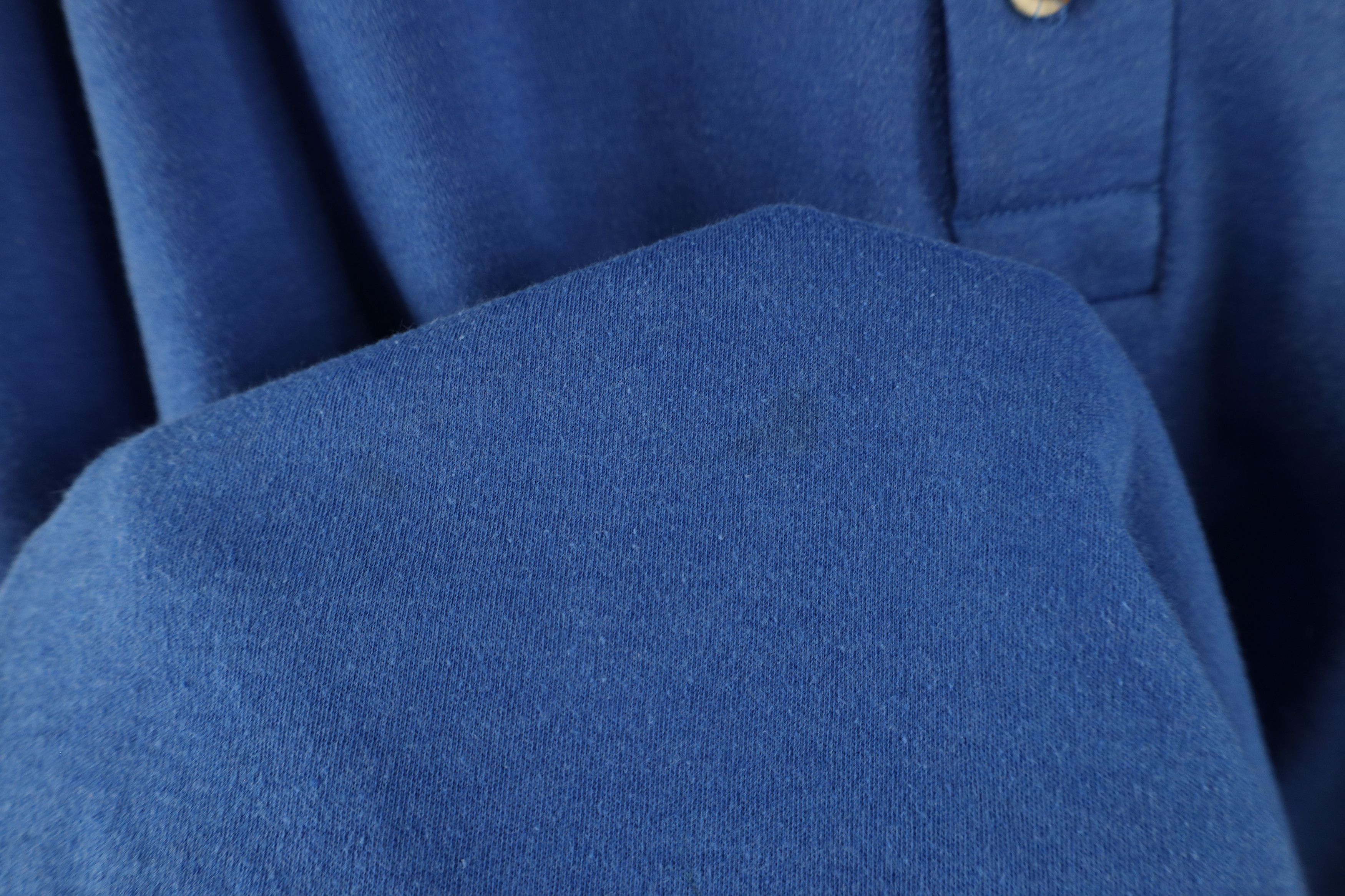 Vintage Vintage 90s Streetwear Long Sleeve Henley T-Shirt Royal Blue Size US XL / EU 56 / 4 - 5 Thumbnail
