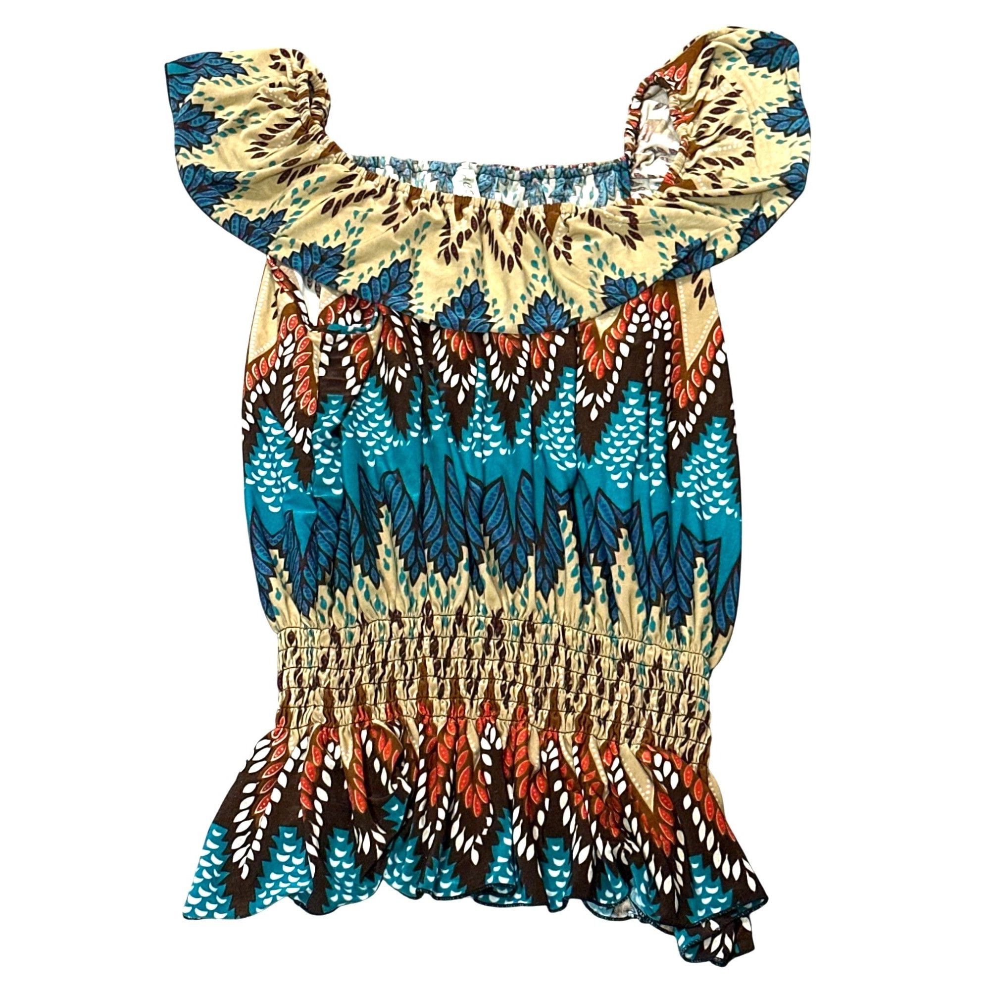 Other ACE Fashion Boho Peasant Blouse Festival Top Colorful Smocke Size XXL / US 16-18 / IT 52-54 - 10 Thumbnail