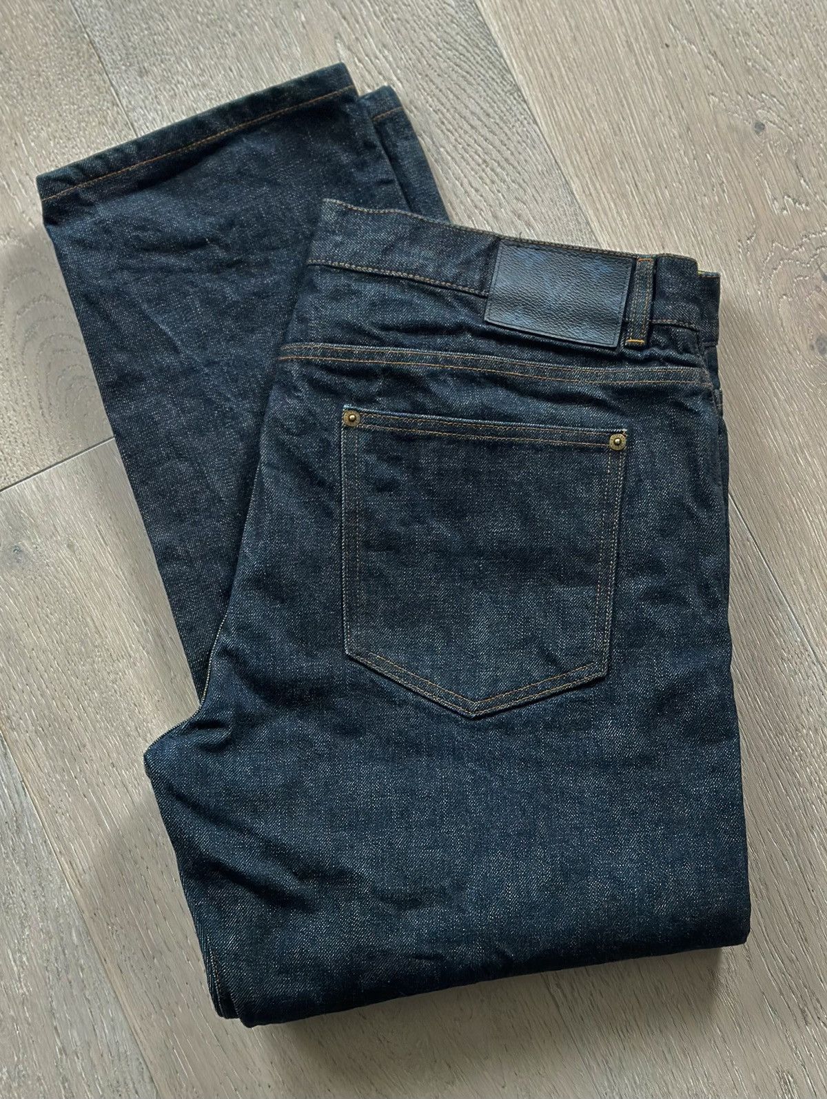 Image of Louis Vuitton Denim Jeans in Blue, Men's (Size 38)