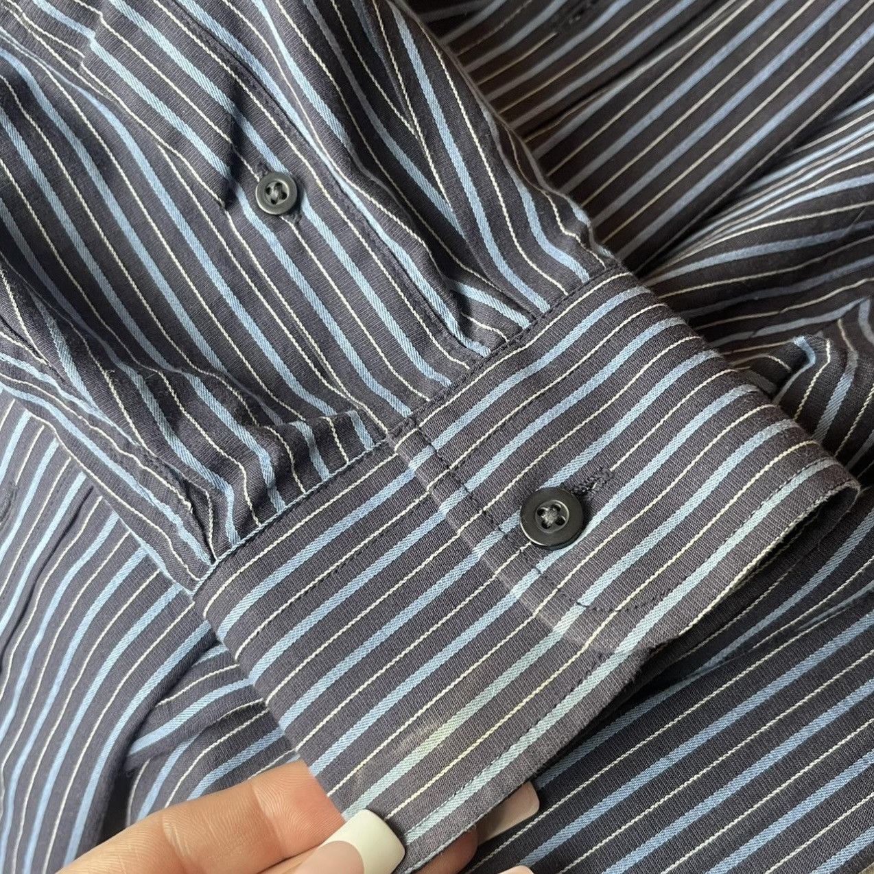 Gap Vintage 2009 Gap Blue Button-Up Shirt Size S / US 4 / IT 40 - 5 Thumbnail