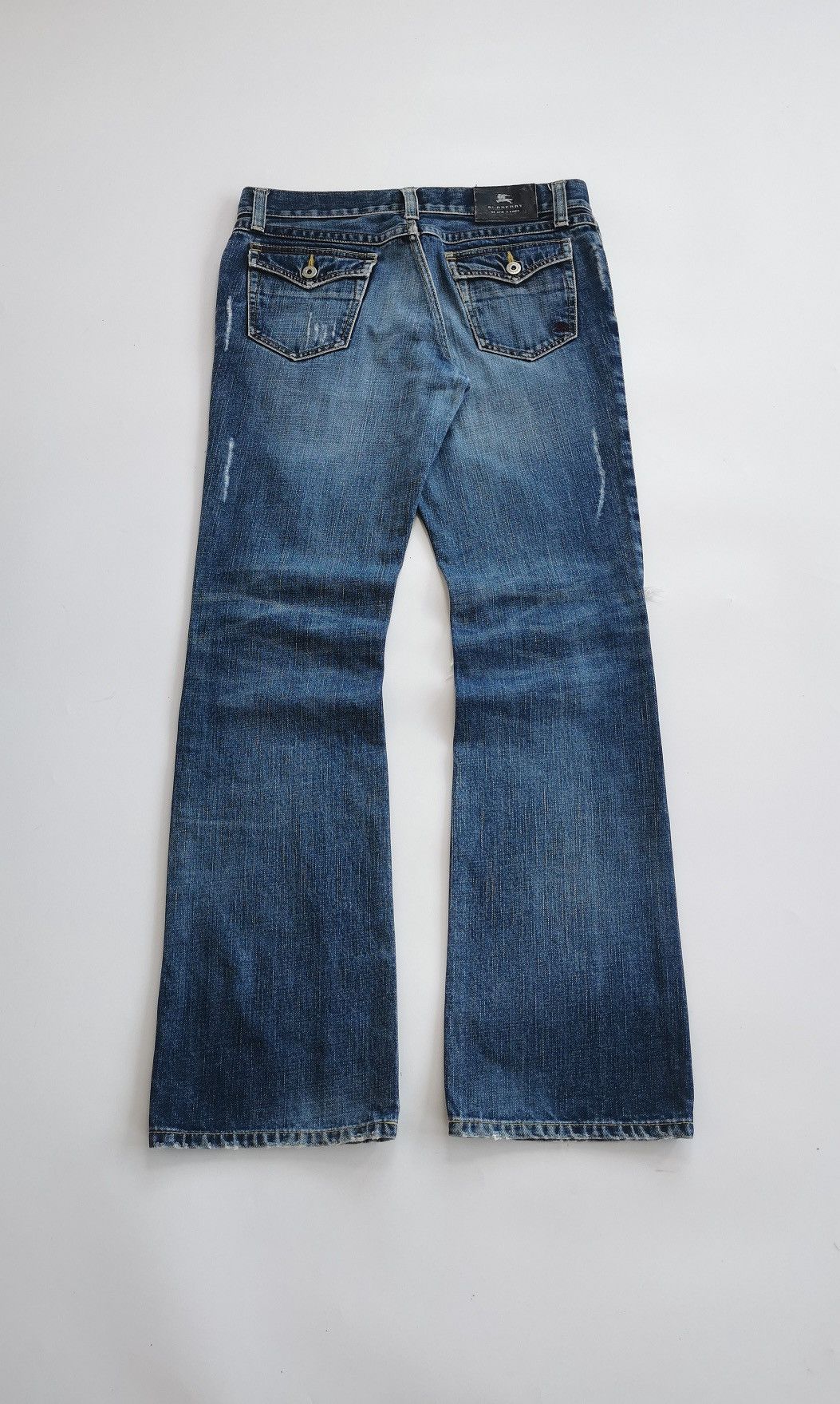 Burberry Bootcut Burberry Distressed Denim Jeans Size US 32 / EU 48 - 7 Thumbnail