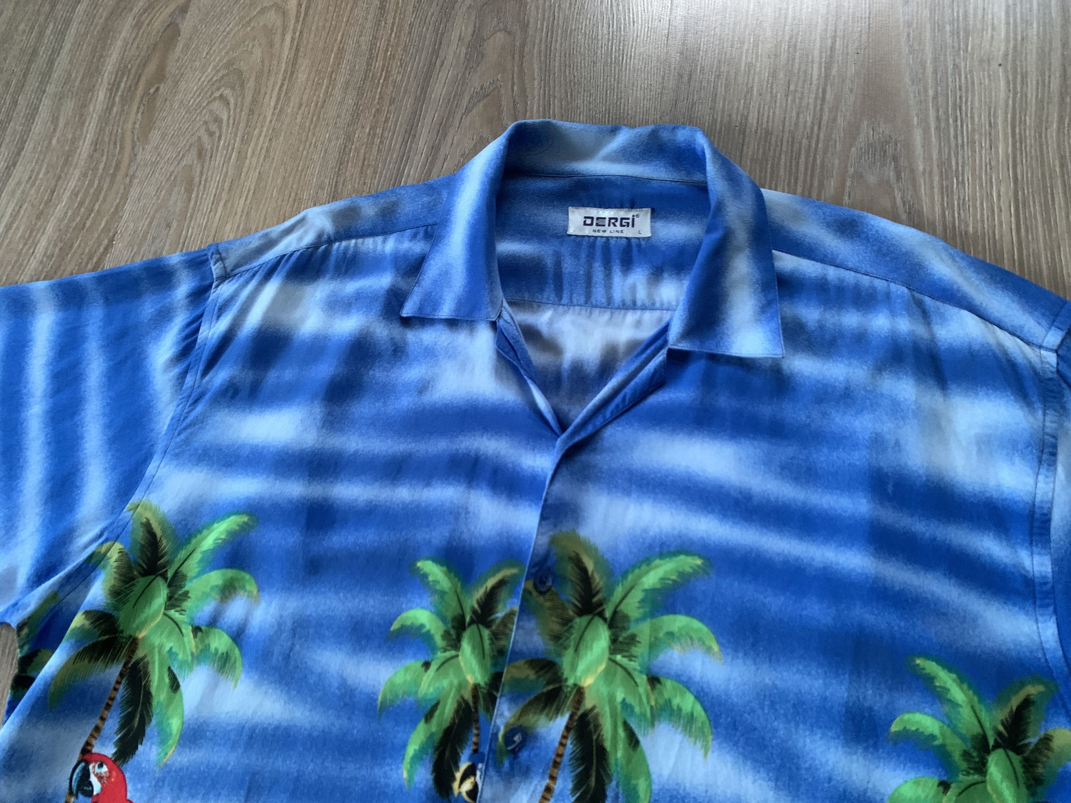 Vintage Dergi Printed Hawaiian Shirt Size US L / EU 52-54 / 3 - 4 Thumbnail