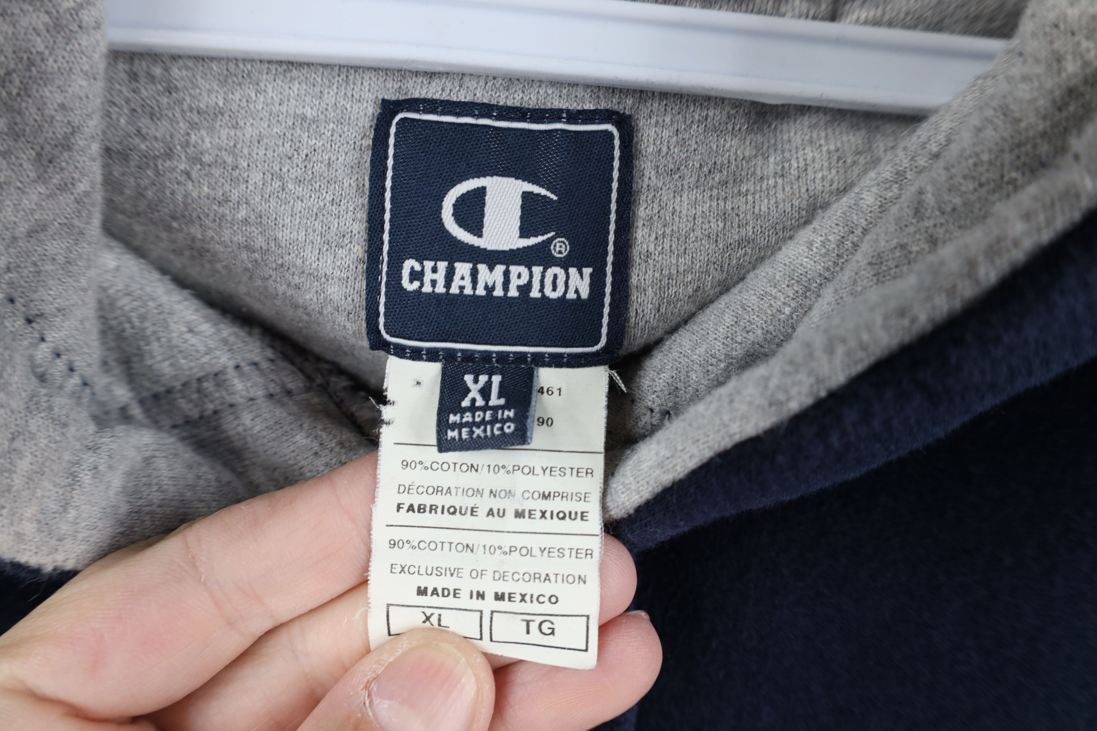 Champion Vintage Champion Heavyweight Hoodie Sweatshirt Navy Blue Size US XL / EU 56 / 4 - 10 Thumbnail