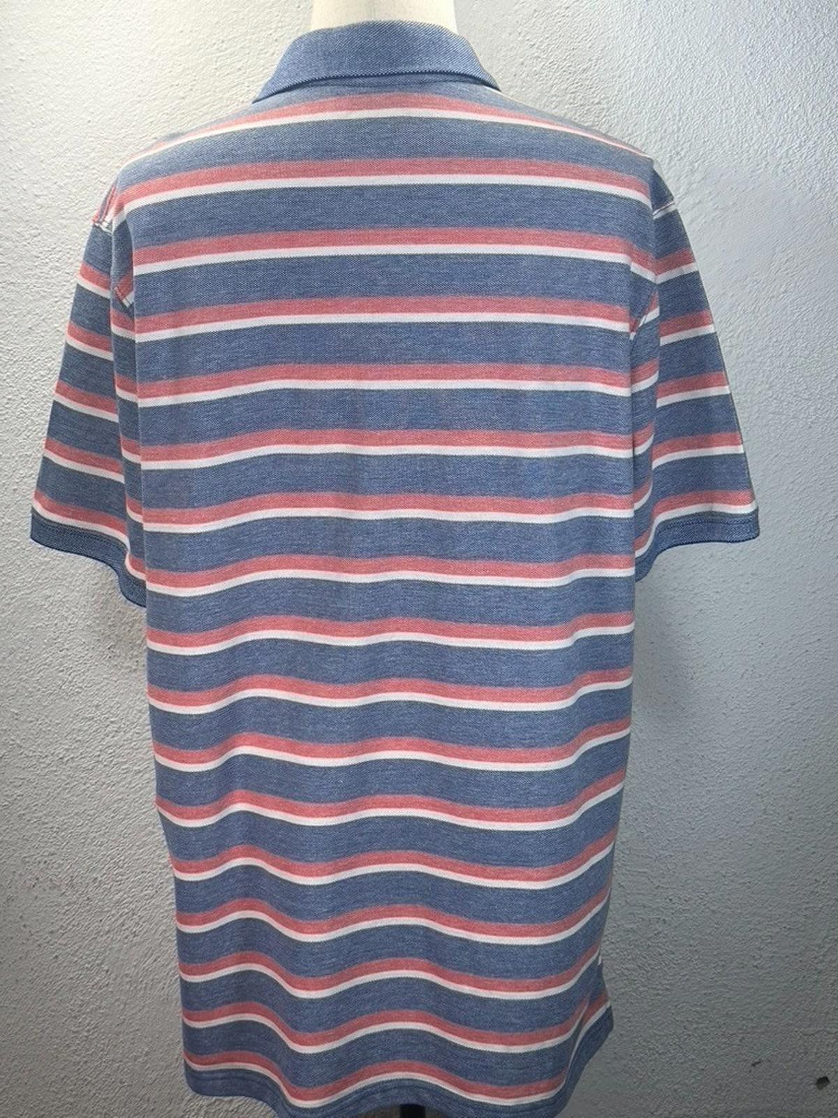 Vintage Foundry Foundry Supply Co Men's XLT Blue/Red Short Sleeve Polo Shirt Size US XL / EU 56 / 4 - 3 Thumbnail