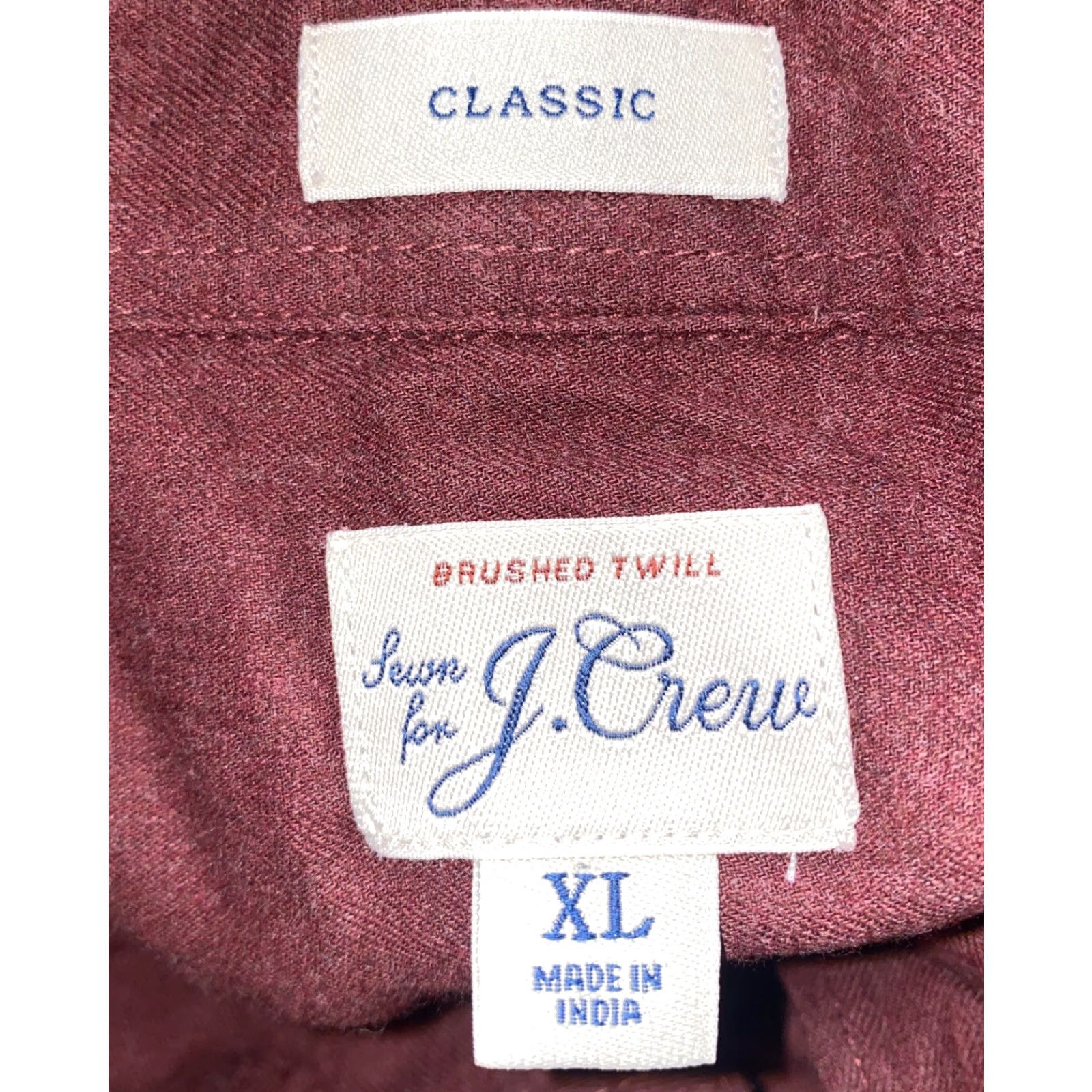 J.Crew J.Crew Mens Long Sleeve Button-Up Shirt XL Red Cotton Size US XL / EU 56 / 4 - 6 Thumbnail