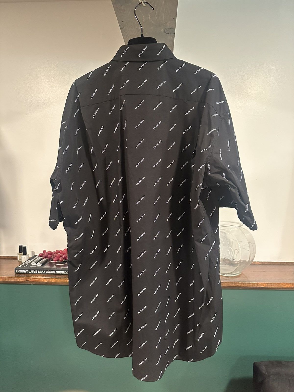 Balenciaga Balenciaga Logo Button Down Shirt Size US L / EU 52-54 / 3 - 2 Thumbnail