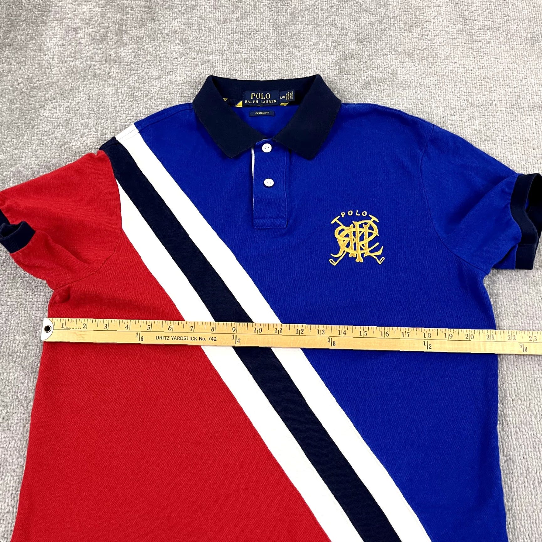 Polo Ralph Lauren VINTAGE Polo Ralph Lauren Polo Shirt Mens Large Red White Blue Embroidered Logo Casual Size US L / EU 52-54 / 3 - 5 Thumbnail