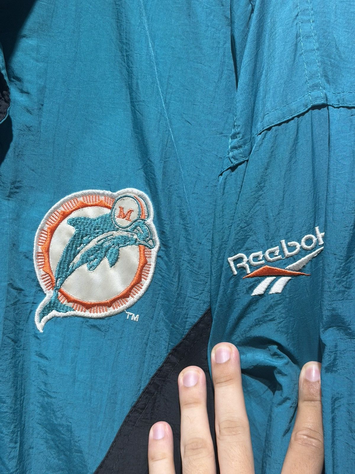 NFL Vintage Miami Dolphins Pro Line Jacket Size US XL / EU 56 / 4 - 4 Thumbnail