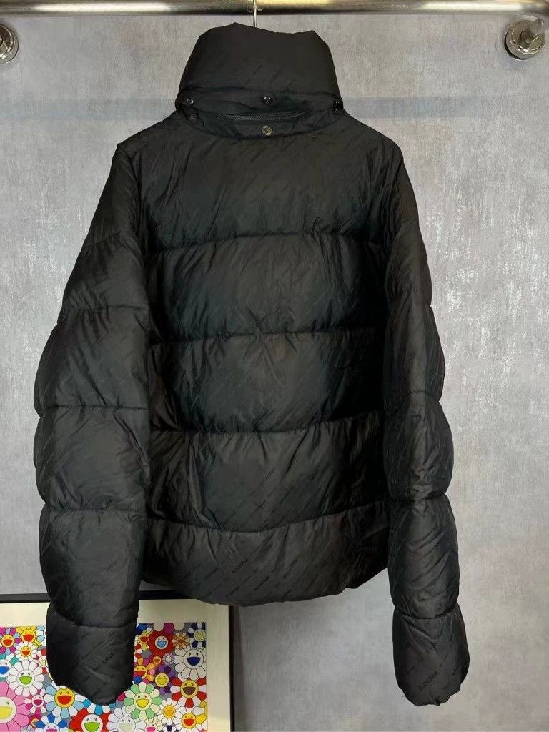 Balenciaga Balenciaga Bullet screen full of LOGO cotton-padded jacket Size US M / EU 48-50 / 2 - 2 Thumbnail