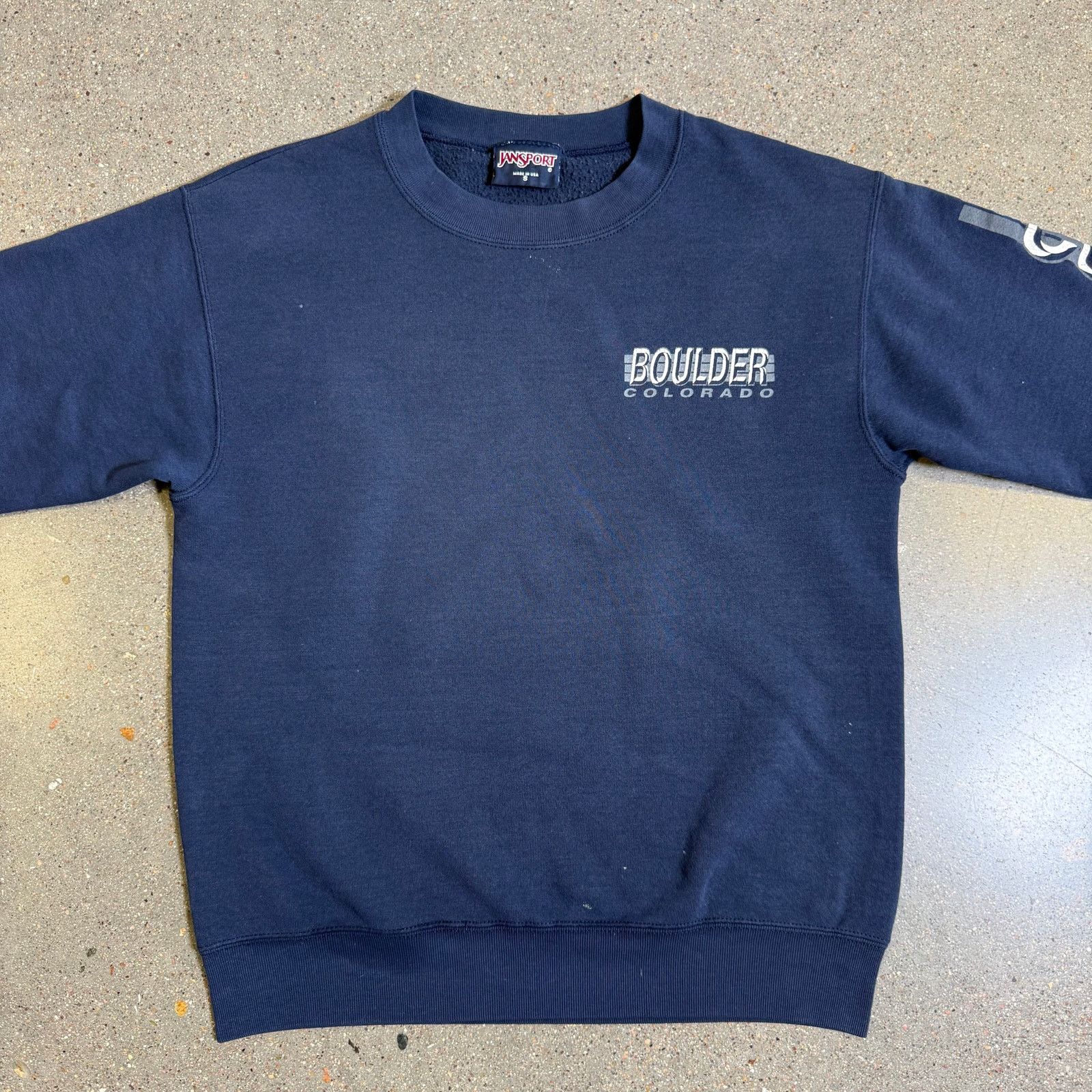 Jansport Vtg Jansport Boulder CO Crewneck Sweatshirt USA 90s Navy S Size US S / EU 44-46 / 1 - 1 Thumbnail