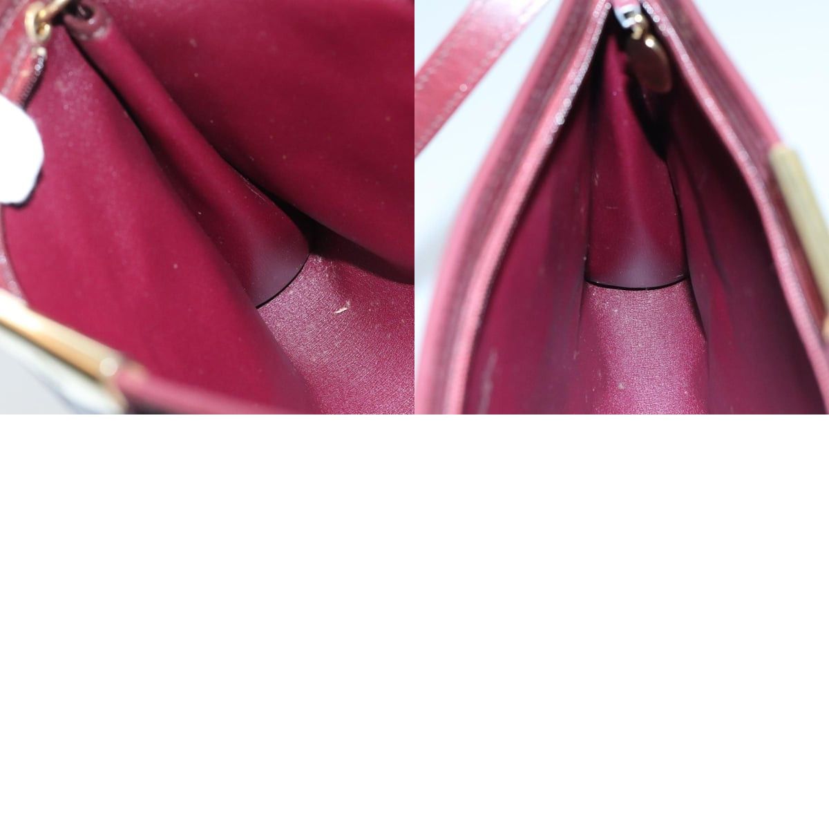 Dior DIOR Shoulder Bag Nylon Leather Wine Red Gold Size ONE SIZE - 12 Thumbnail